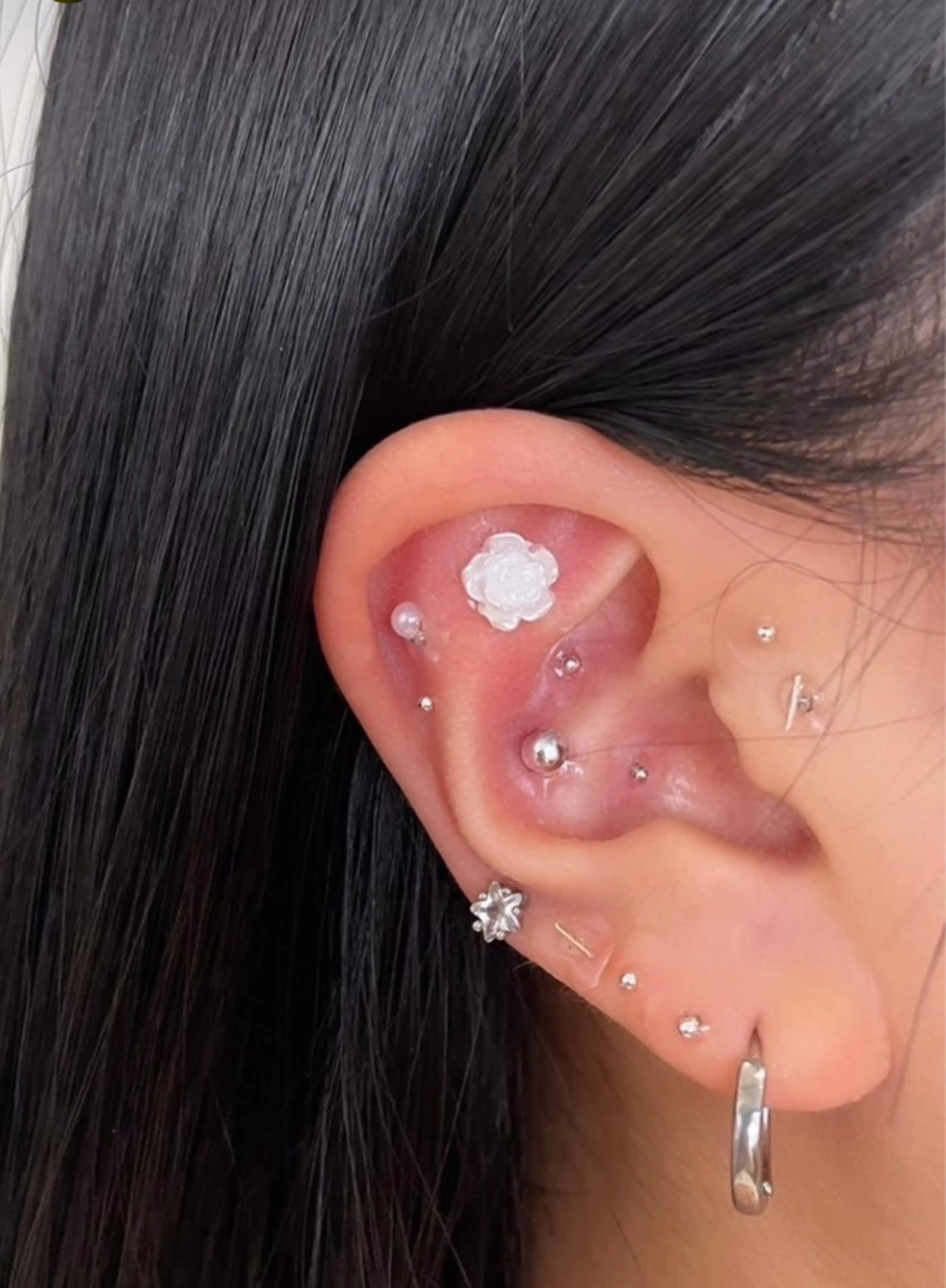 耳ツボジュエリー両耳で１０個の写真