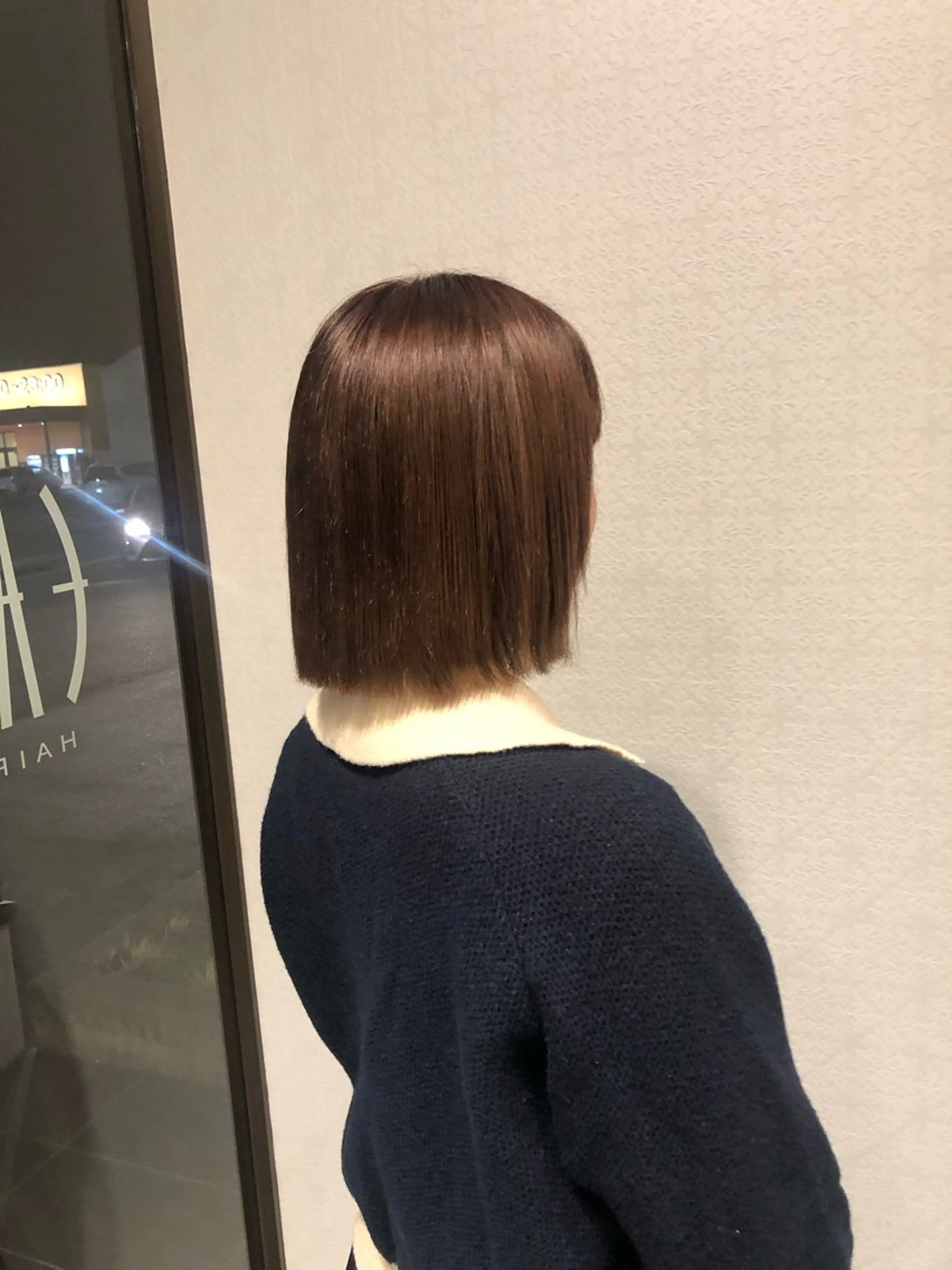 カラー ブラウンカラー オレンジ オレンジブラウン 下田 あみのヘアスタイル