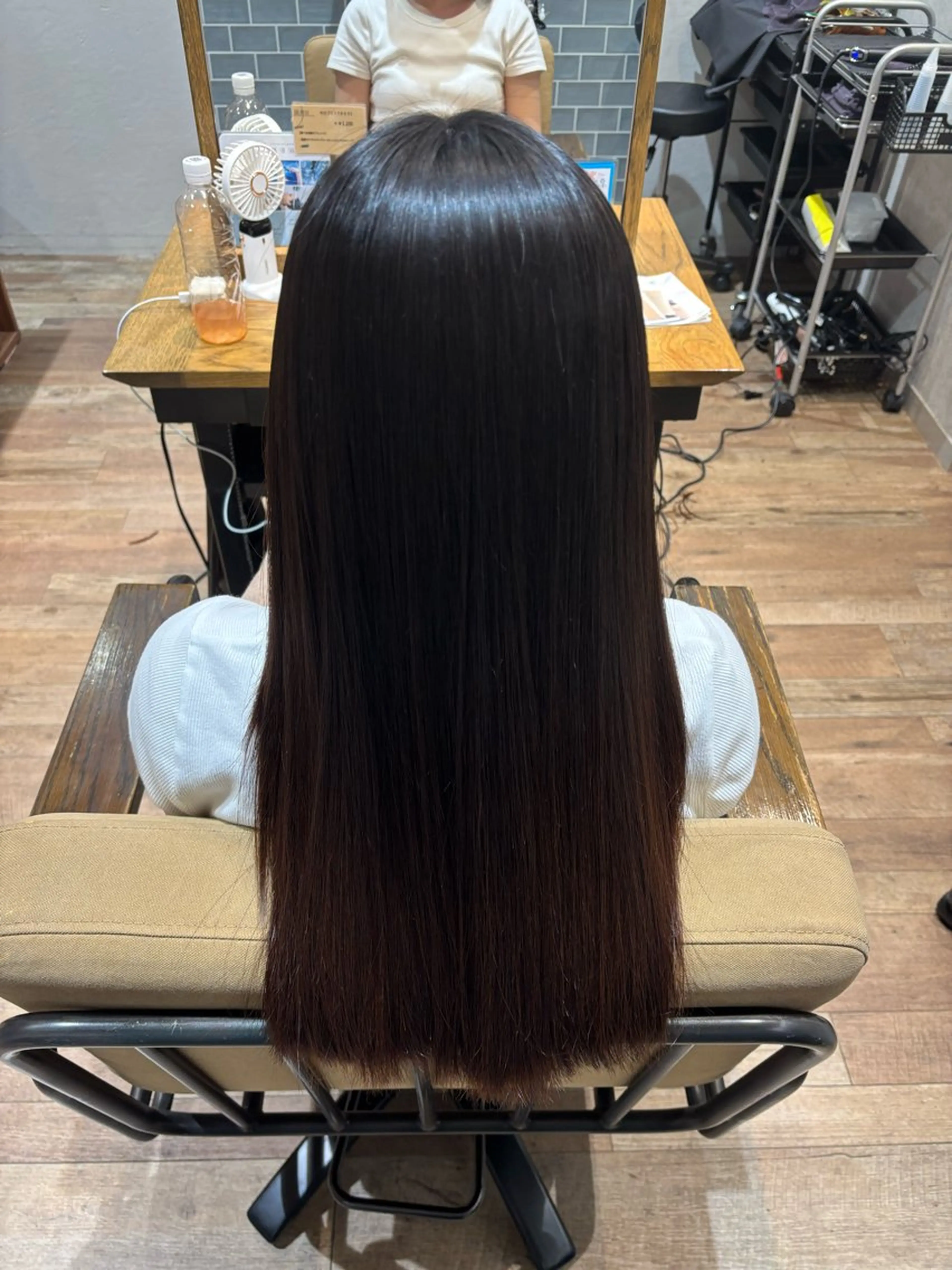 ロング 縮毛矯正 縮毛矯正 澤入 鈴のヘアスタイル