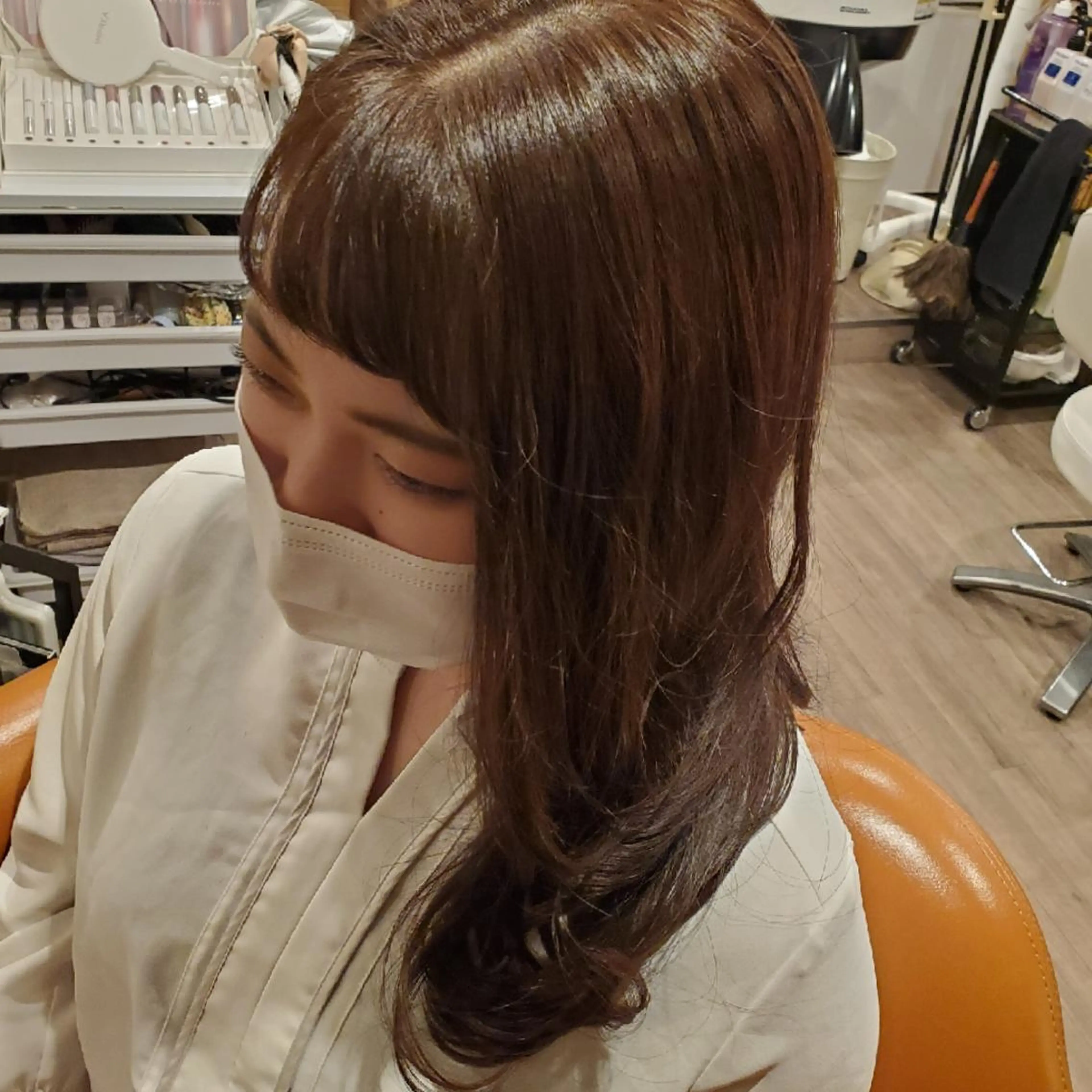カラー ロング アディクシーカラー ブリーチ イルミナカラー 外国人風カラー トリートメント カット ヘアカラー トリートメント spa hair  ark 富井直美のヘアスタイル