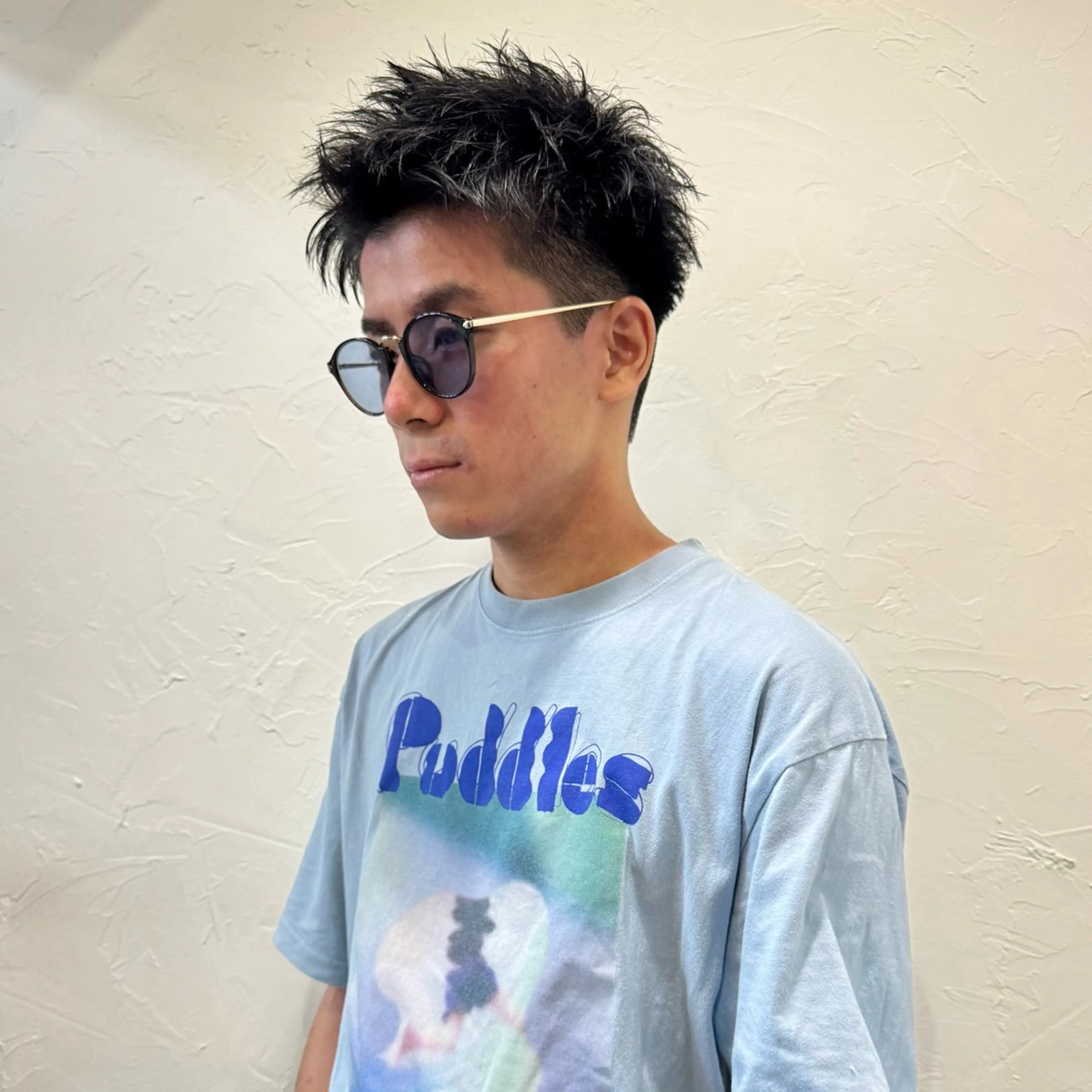 ショート メンズ アップバング メンズ就活ヘア メンズパーマ メンズショート スパイキーショート カット ヘアセット 【池袋/スパイキー ショート】ⓝⓘⓜⓤのヘアスタイル