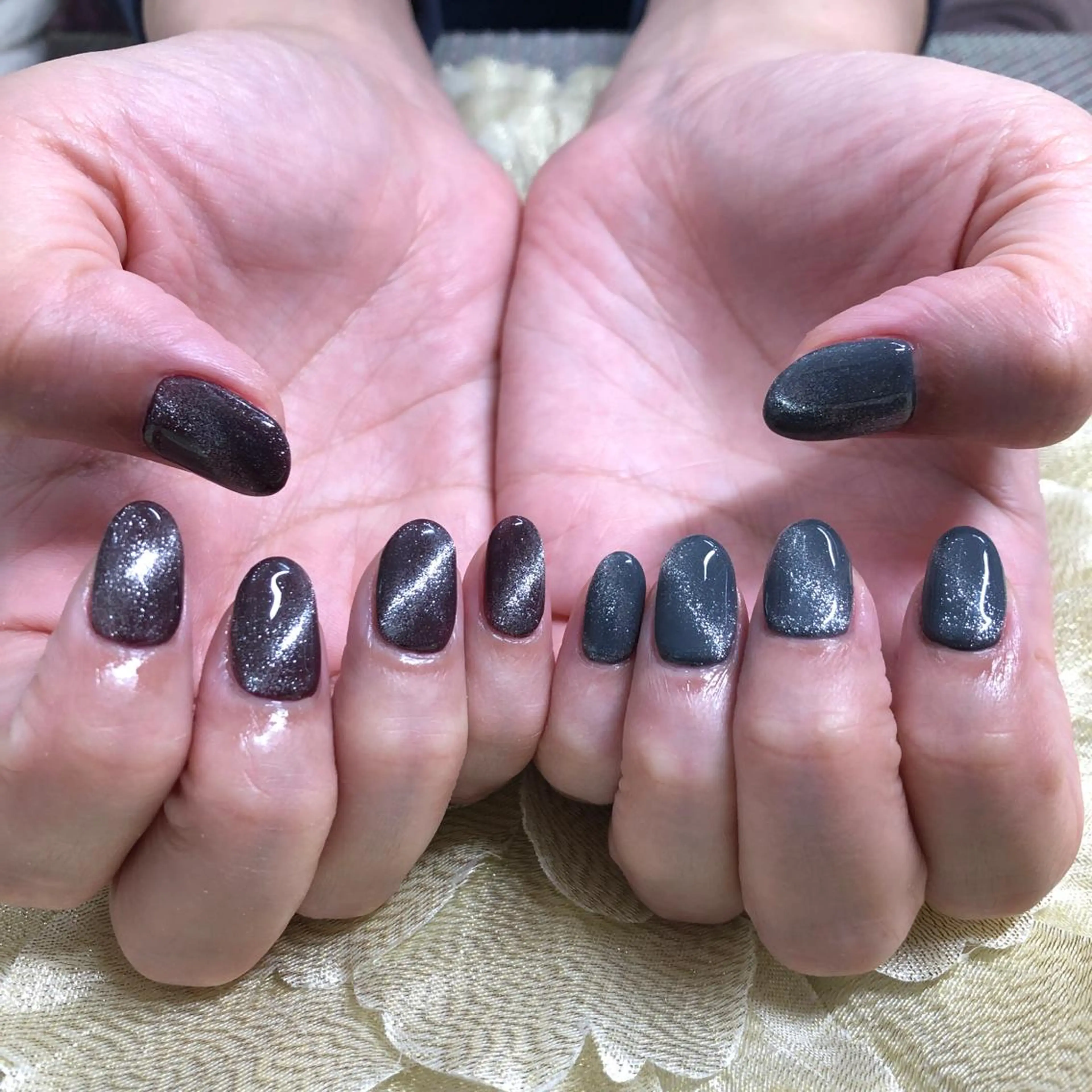 ネイル ジェルネイル マグネットネイル J terrace Nailのネイルデザイン