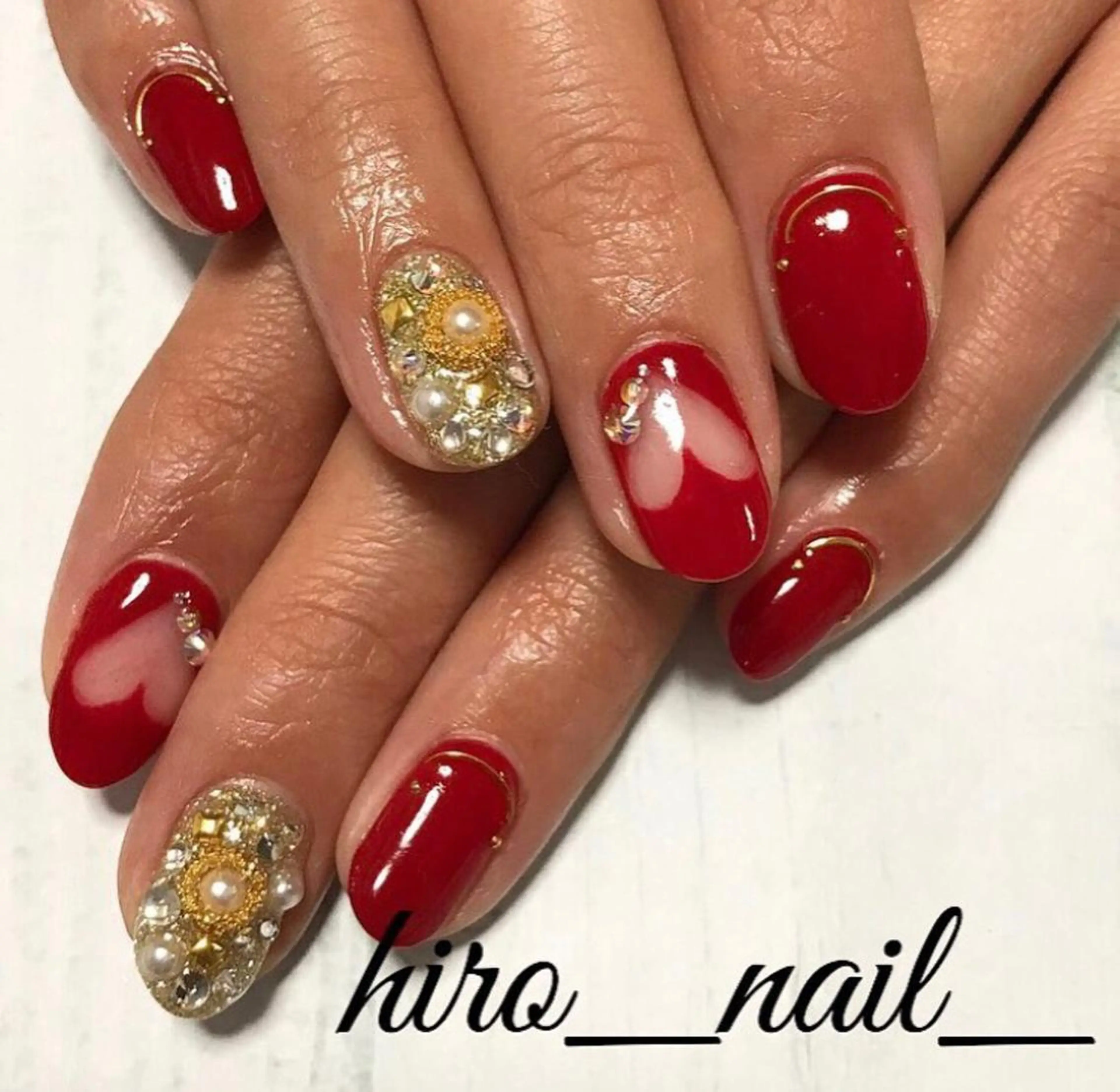 ネイル ジェルネイル 石野 広佳のネイルデザイン