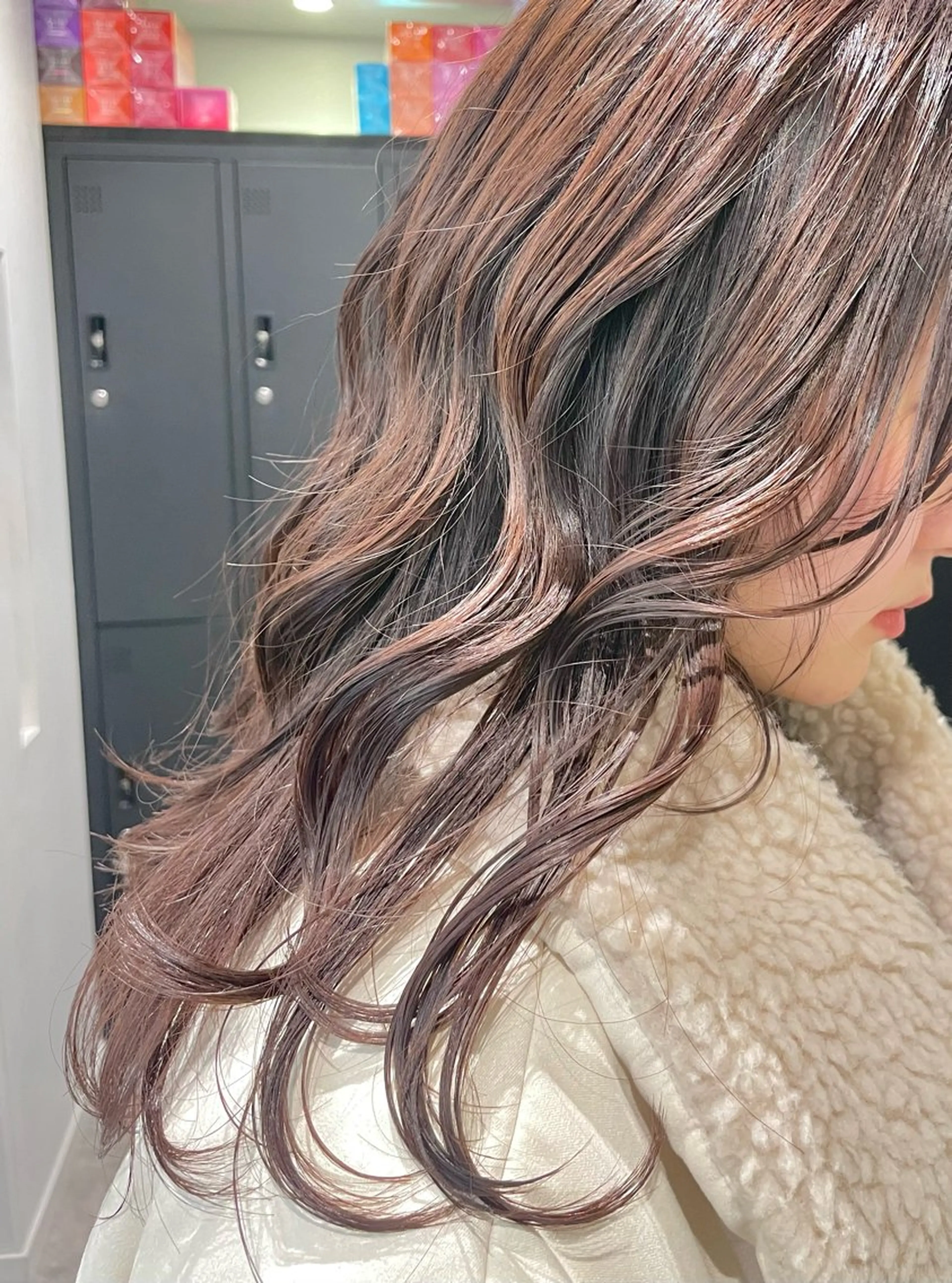 セミロング カラー ダブルカラー🦖 /髪質改善⚡️しおりのヘアスタイル