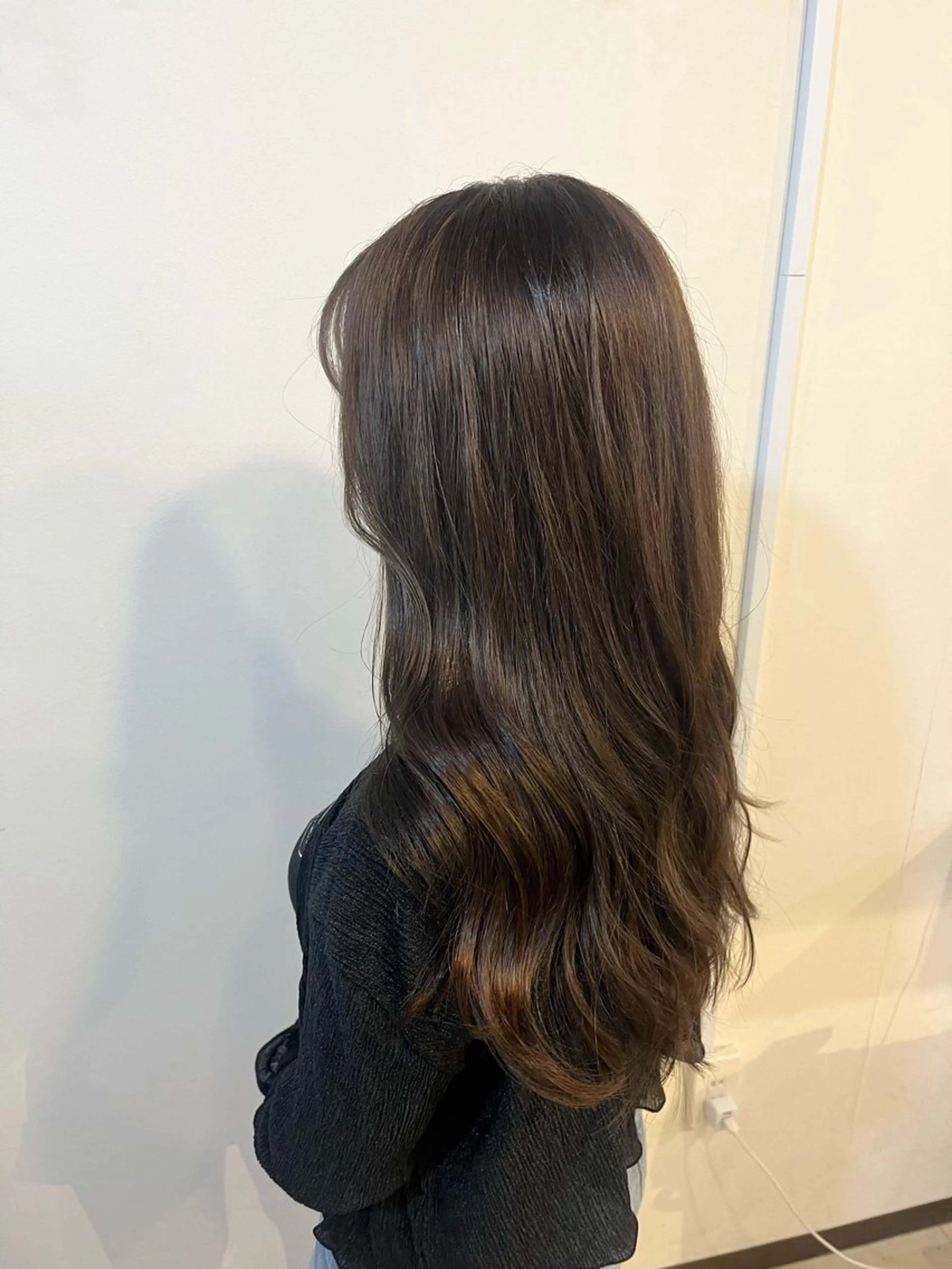 ロング カラー アッシュ アッシュブラウン ブラウンカラー Sherry/R 三川町　山本なつみのヘアスタイル