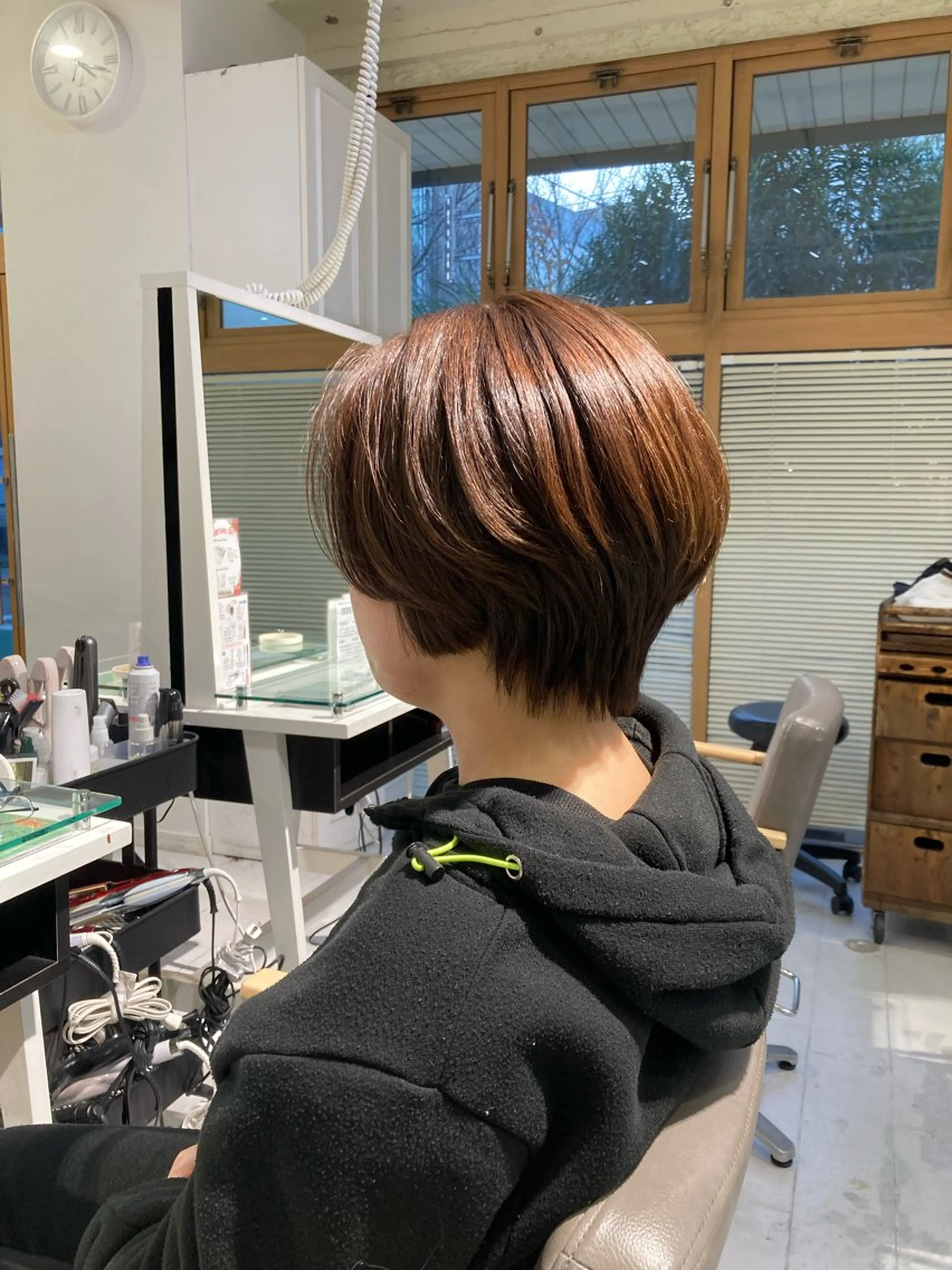 ショート カット ヘアカラー トリートメント 🫧ゆうき🪽 髪質改善/ハイライトのヘアスタイル