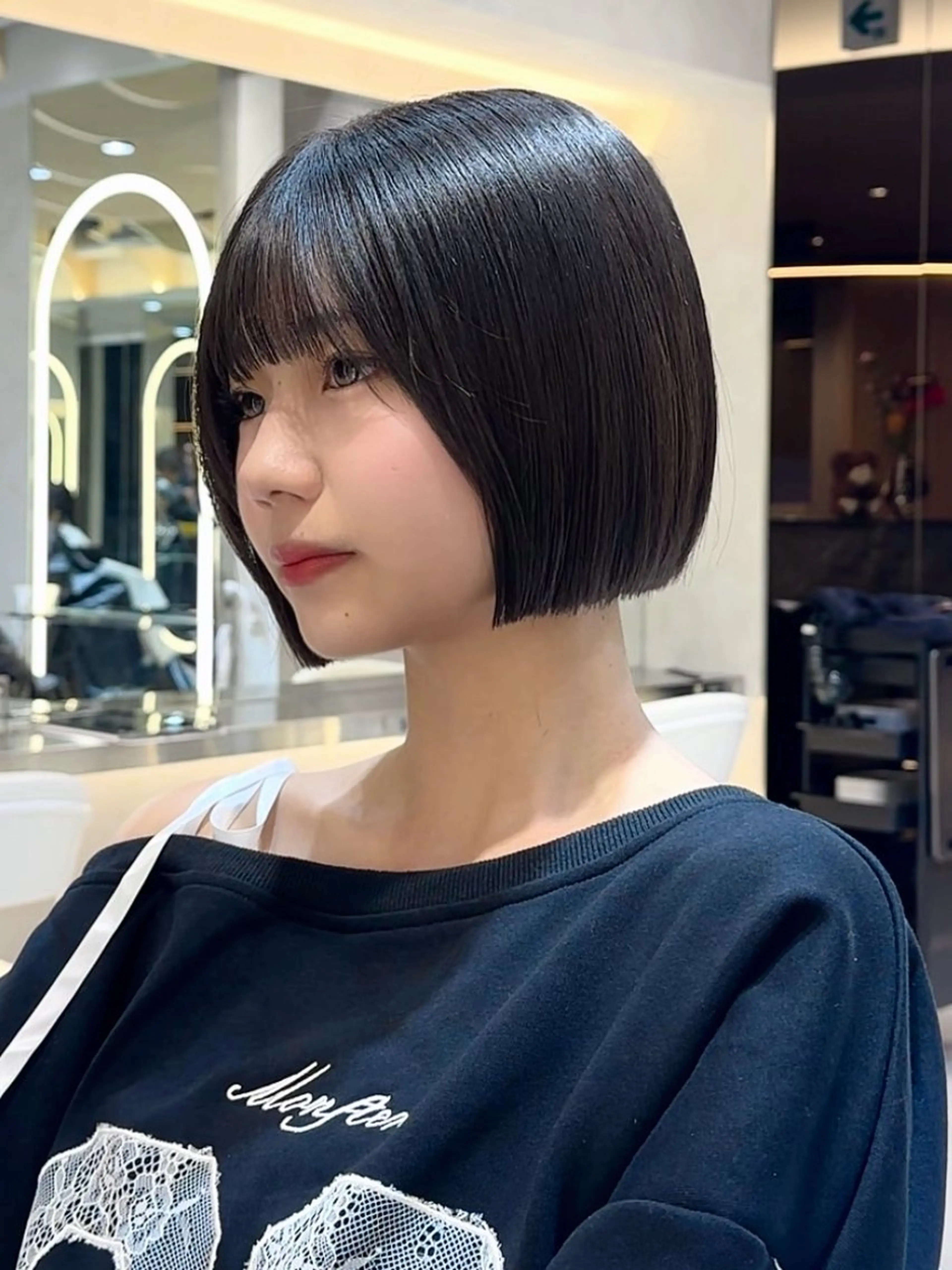 ショート Lond re Maison所属・骨格補正ボブ／艶 カラー🌸さくら🌸のヘアスタイル