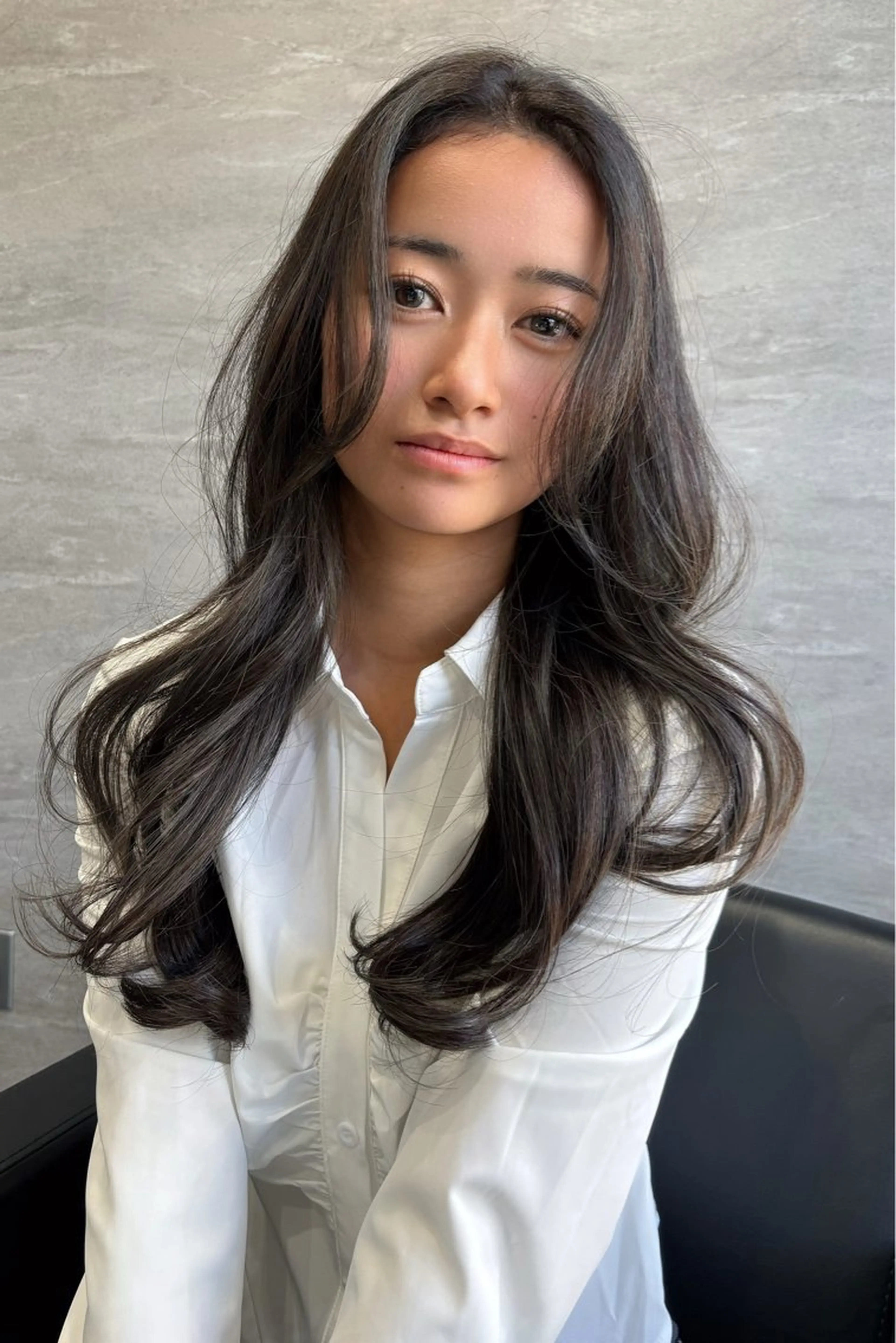 ロング カラー カット ヘアカラー トリートメント 永井大樹✨ 透明感カラー✨のヘアスタイル