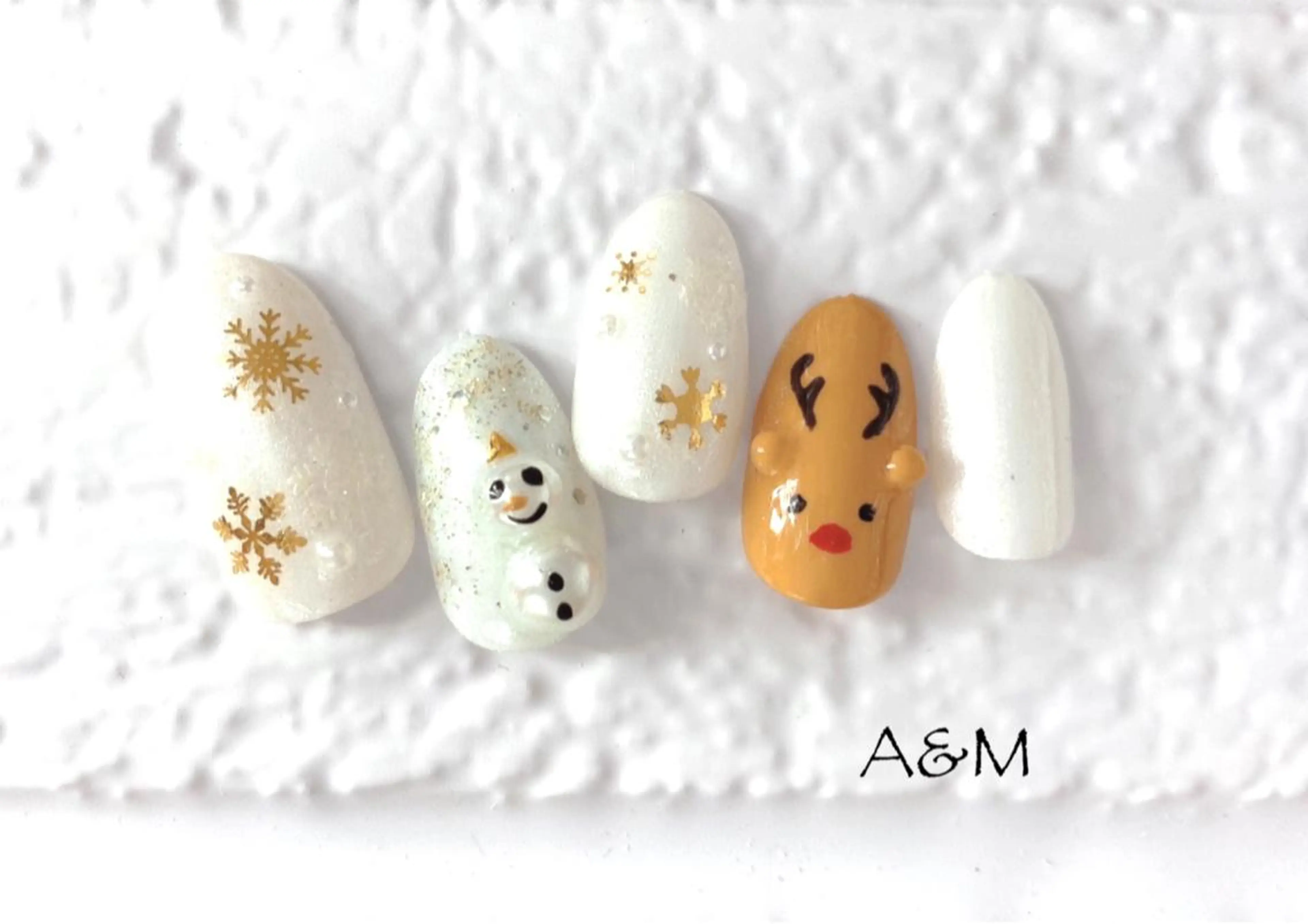 ネイル 冬ネイル クリスマス ハンドネイル 北村 麻美のネイルデザイン