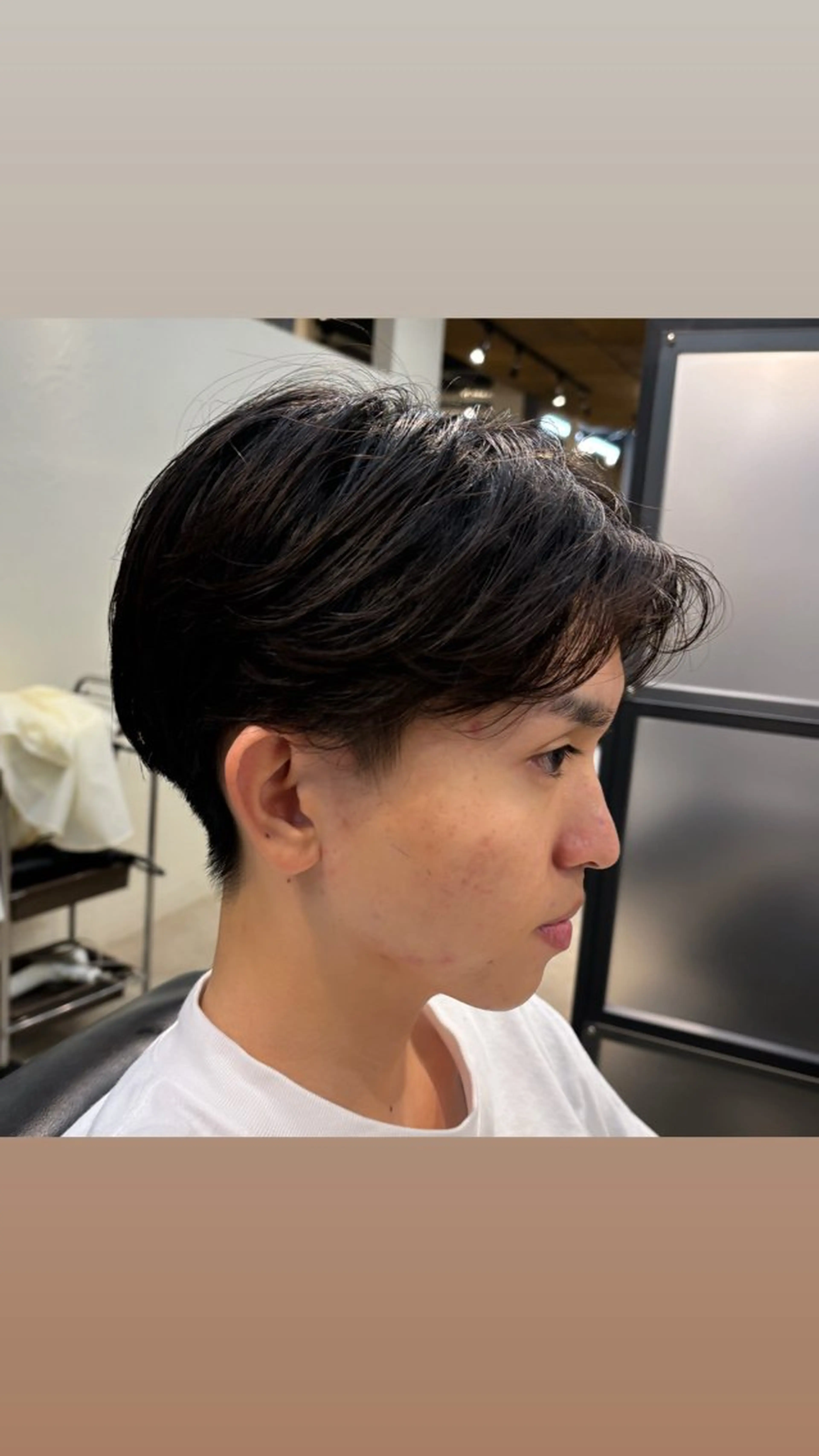 【11,12月限定】メンズカット+パーマ+次世代髪質改善トリートメントトステア2%の写真