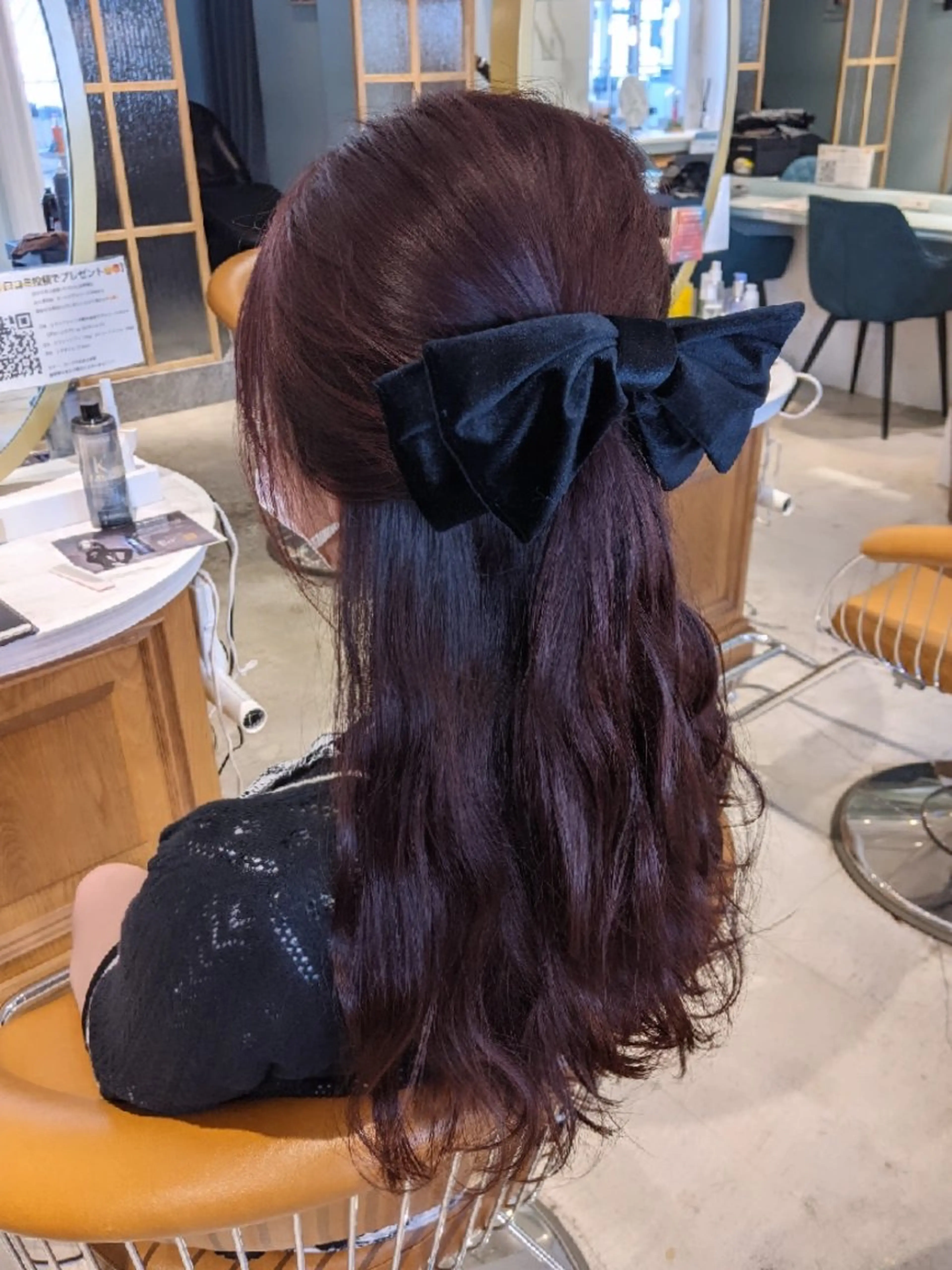 ロング ヘアカラー トリートメント 縮毛矯正/レイヤー 💎やまもとちひろのヘアスタイル