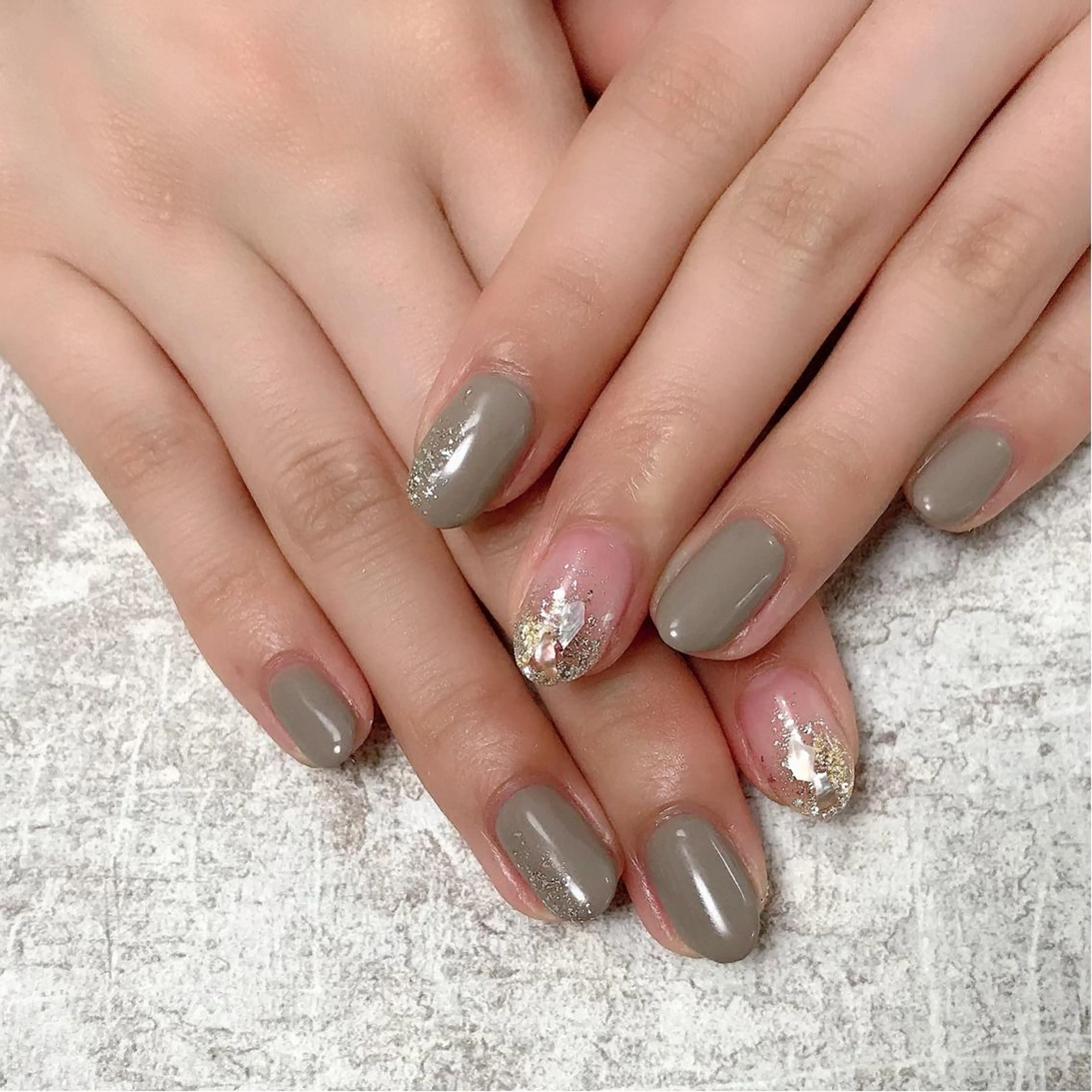 ネイル フットネイル ラメ(グリッター) ミラーネイル ワンカラーネイル kikinail 溝の口のネイルデザイン