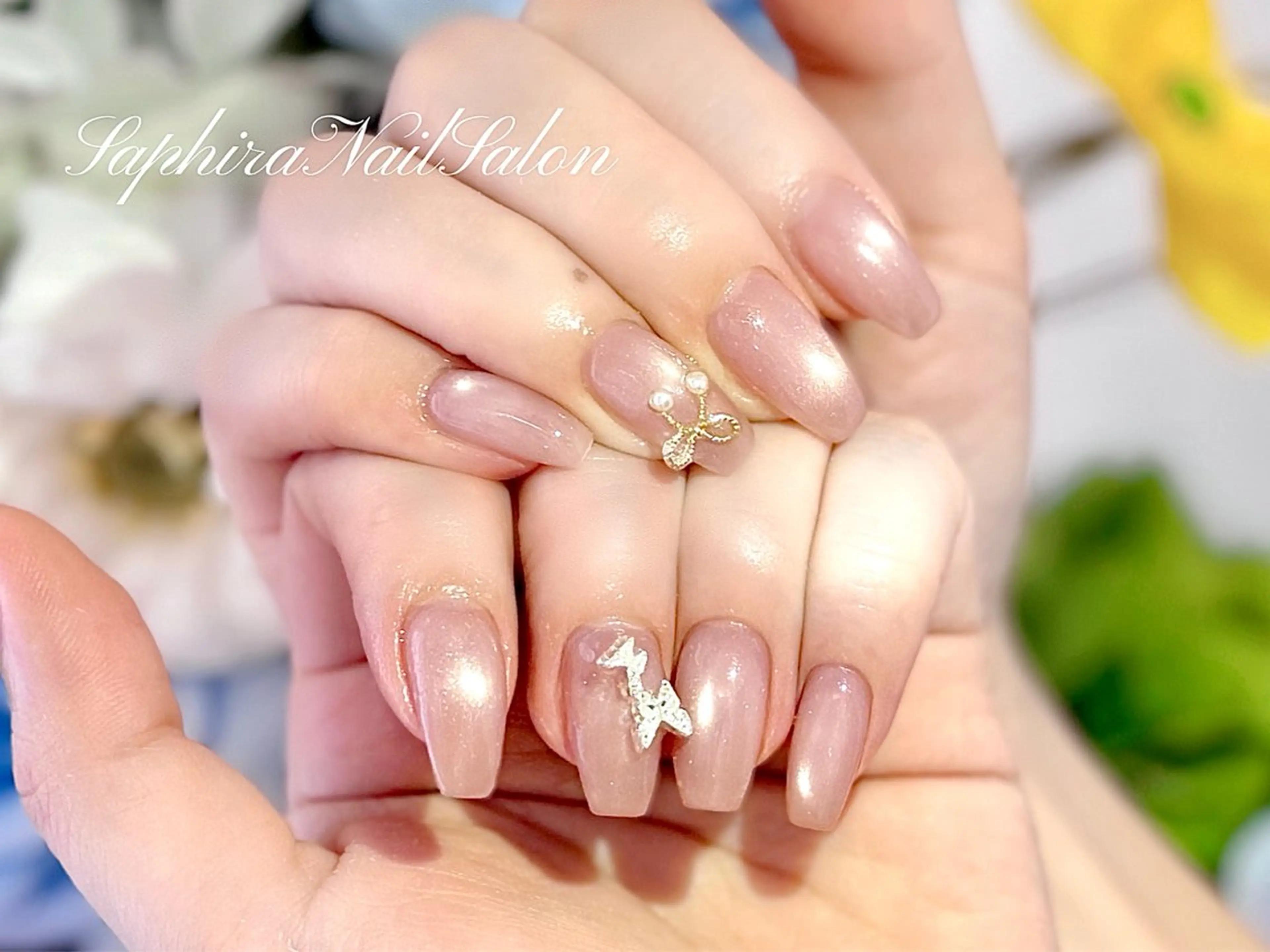 カラー ハンドネイル Saphiraネイル サロン錦糸町のネイルデザイン