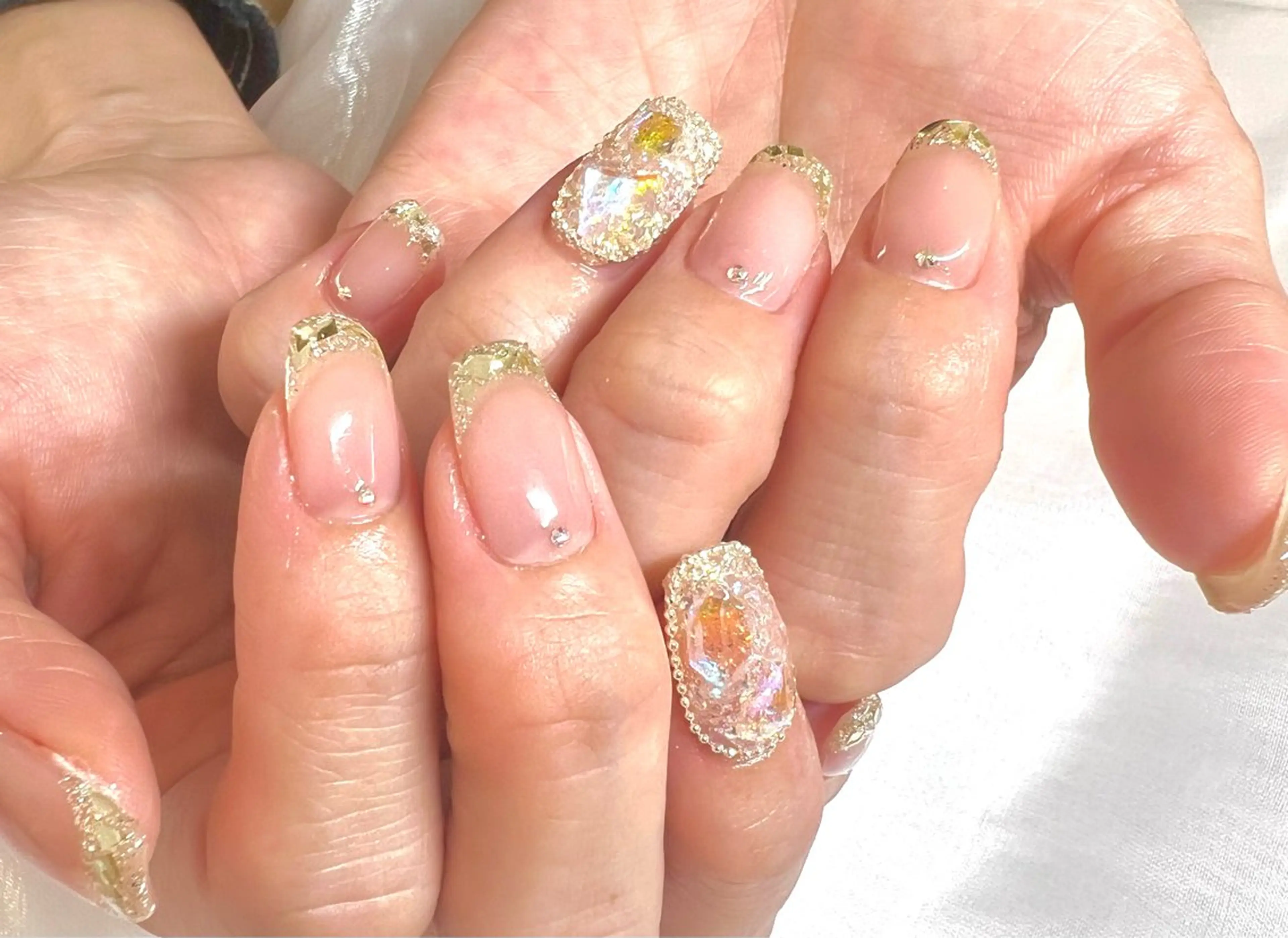 ネイル フレンチネイル ラメ(グリッター) eto ileのエステ・リラクイメージ