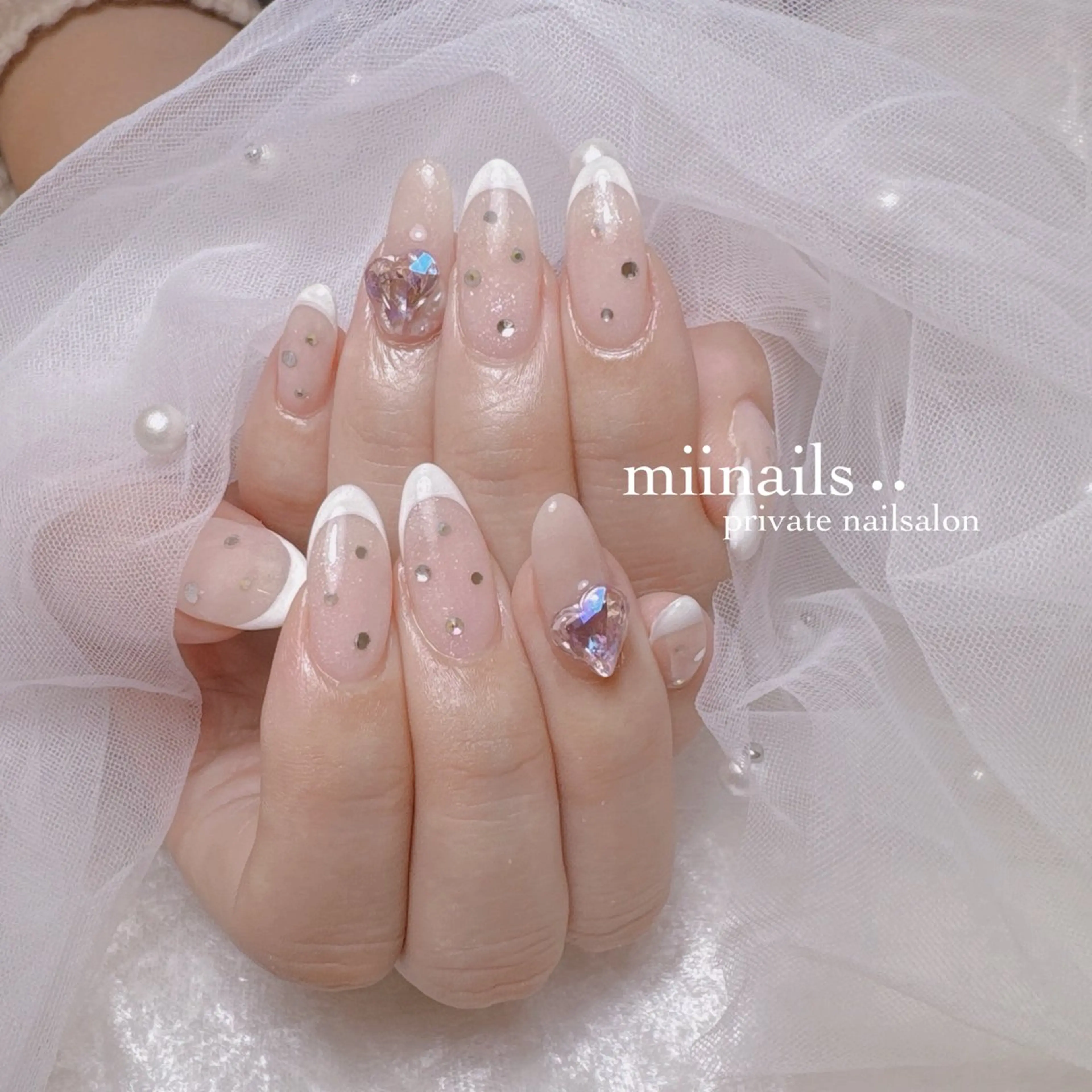 ネイル 韓国ネイル ワンホンネイル ハンドネイル nailsalon miinailsのネイルデザイン