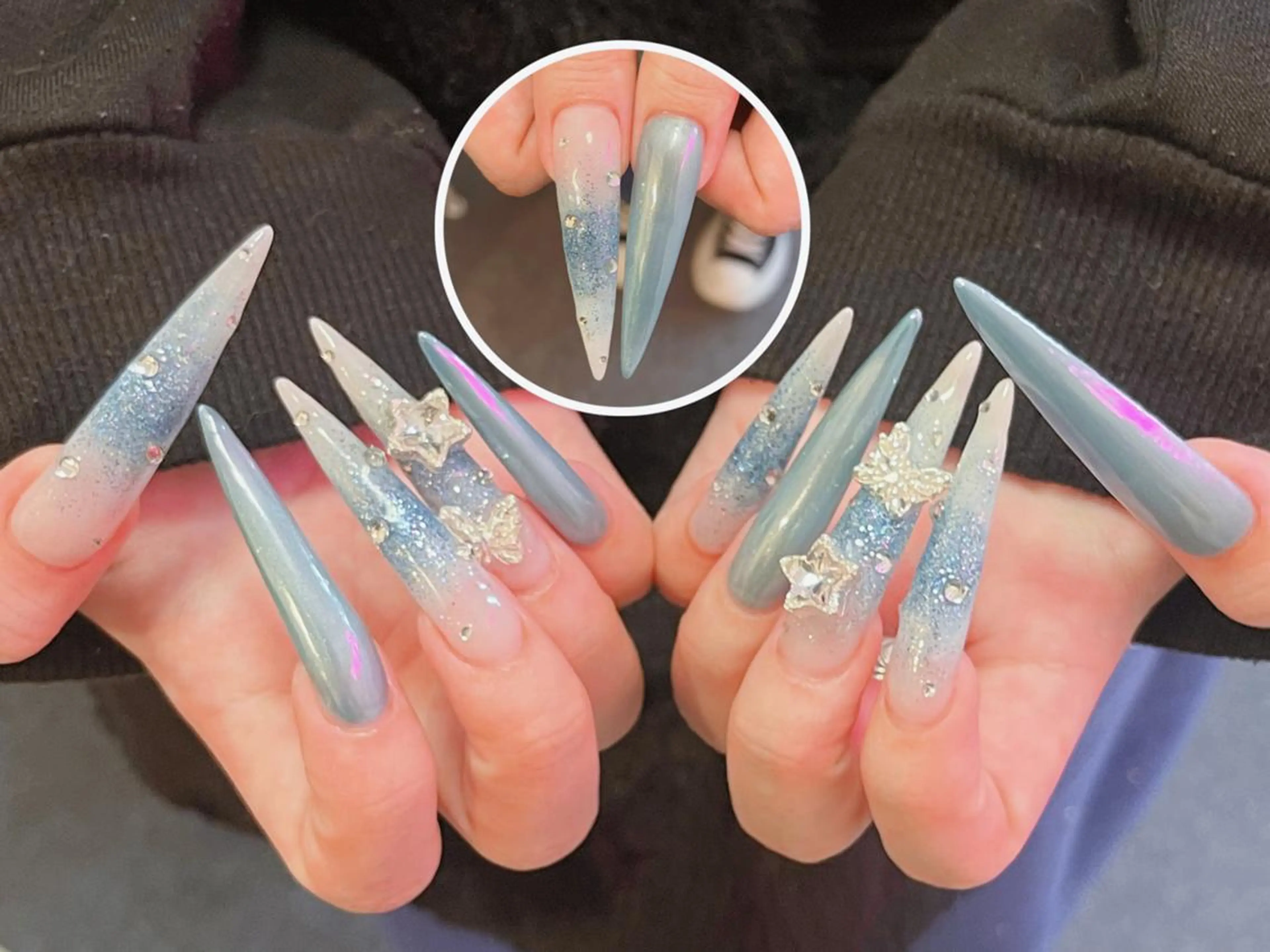 ネイル ボルドー チークネイル 長さ出し フレンチネイル ジェルネイル ハンドネイル RiRi Belle Nail池袋のネイルデザイン