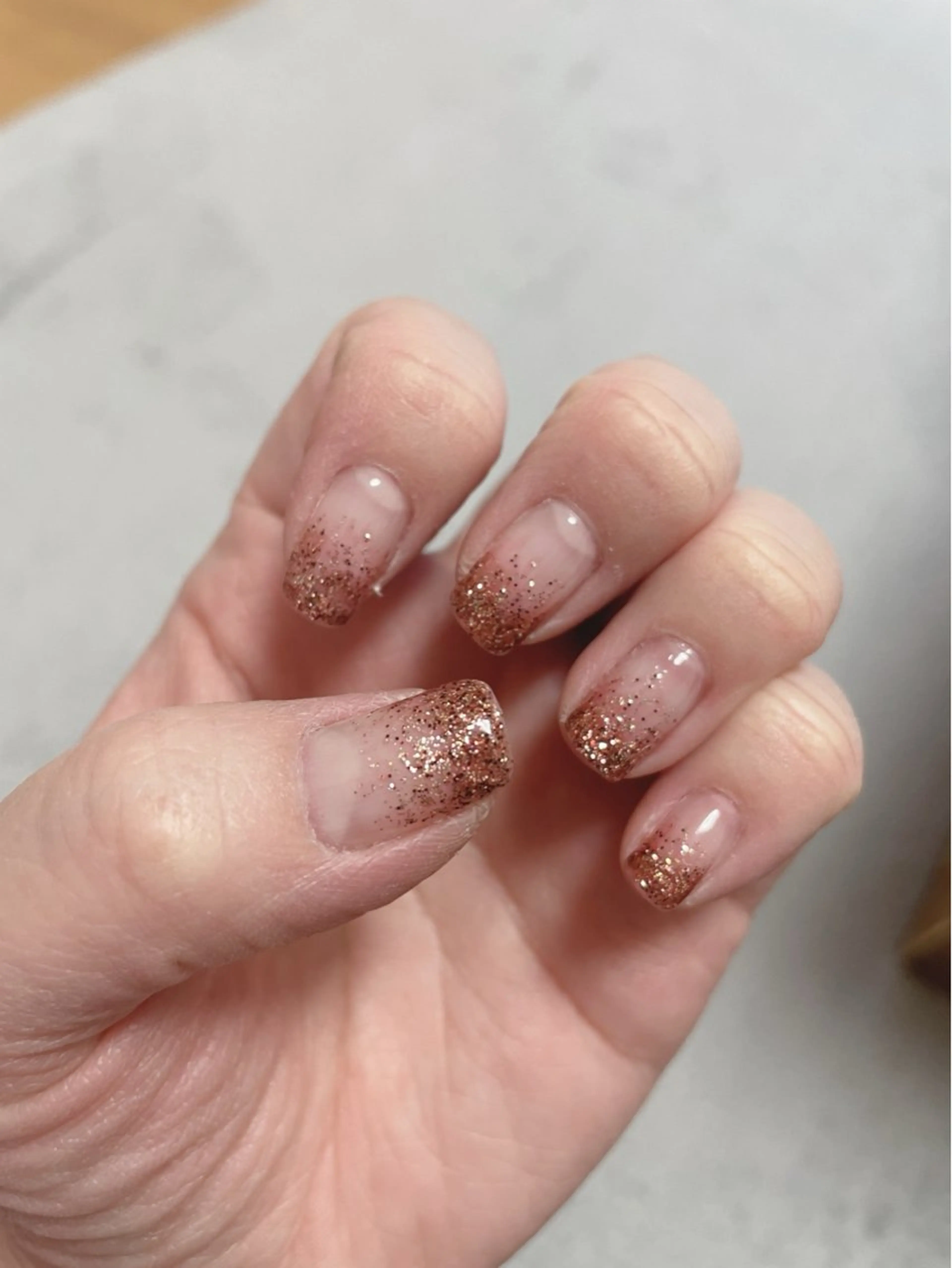 ラメグラデーション【オフなし】の写真