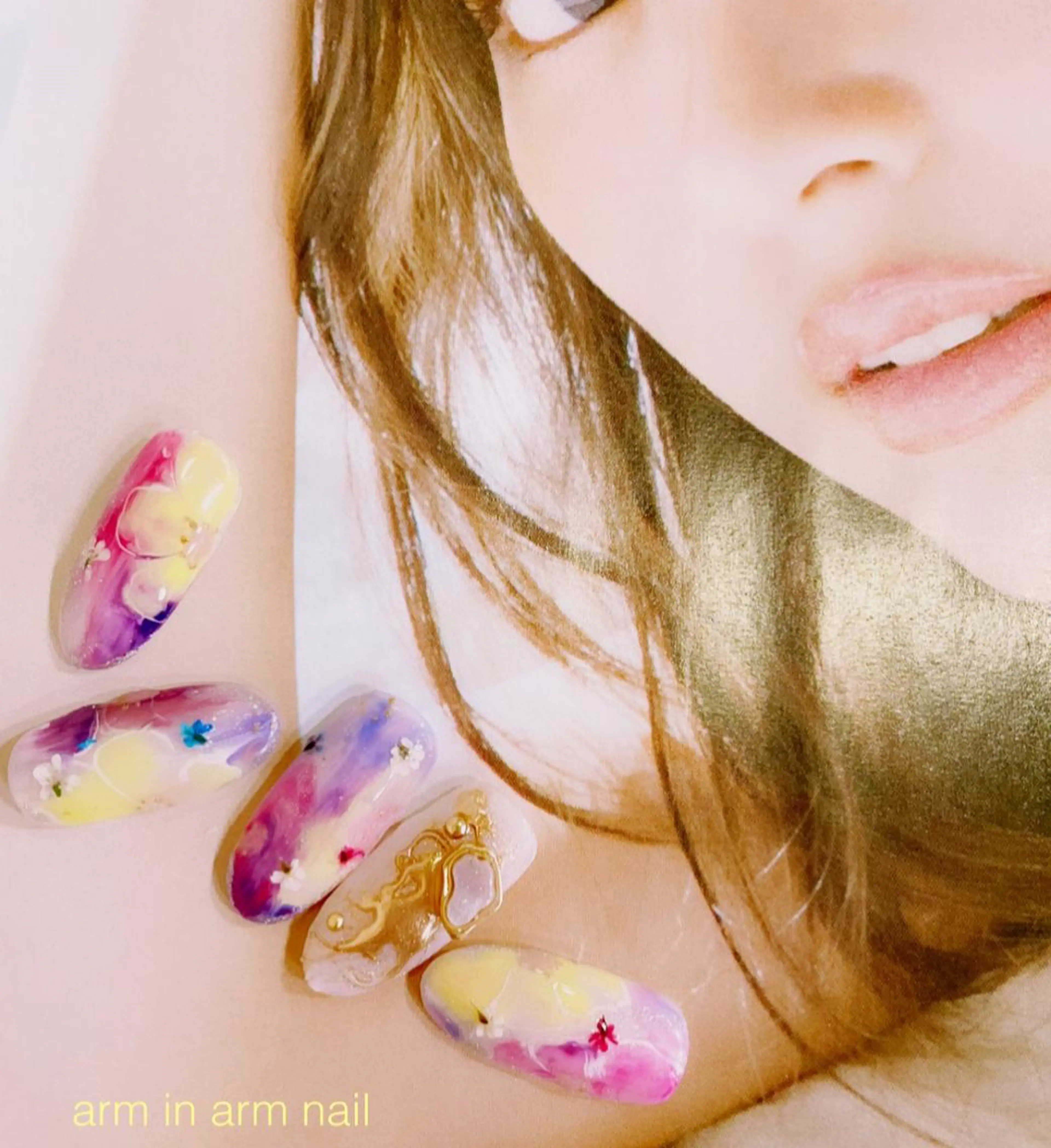 ネイル arm in arm ︎✿Yamamotoのマツエク・マツパデザイン