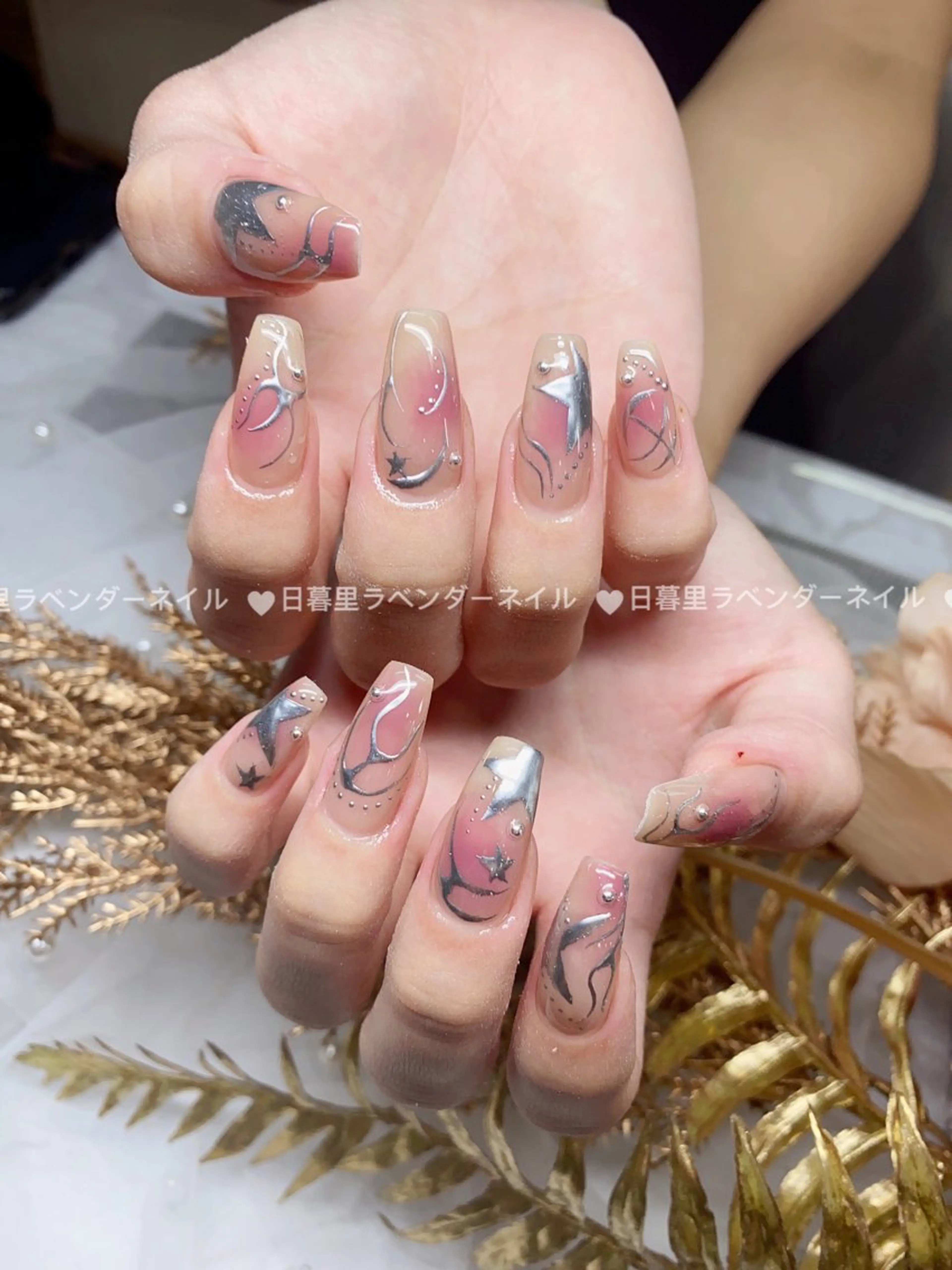 ネイル ラベンダー💖日暮里 ルル💖ネイルのネイルデザイン