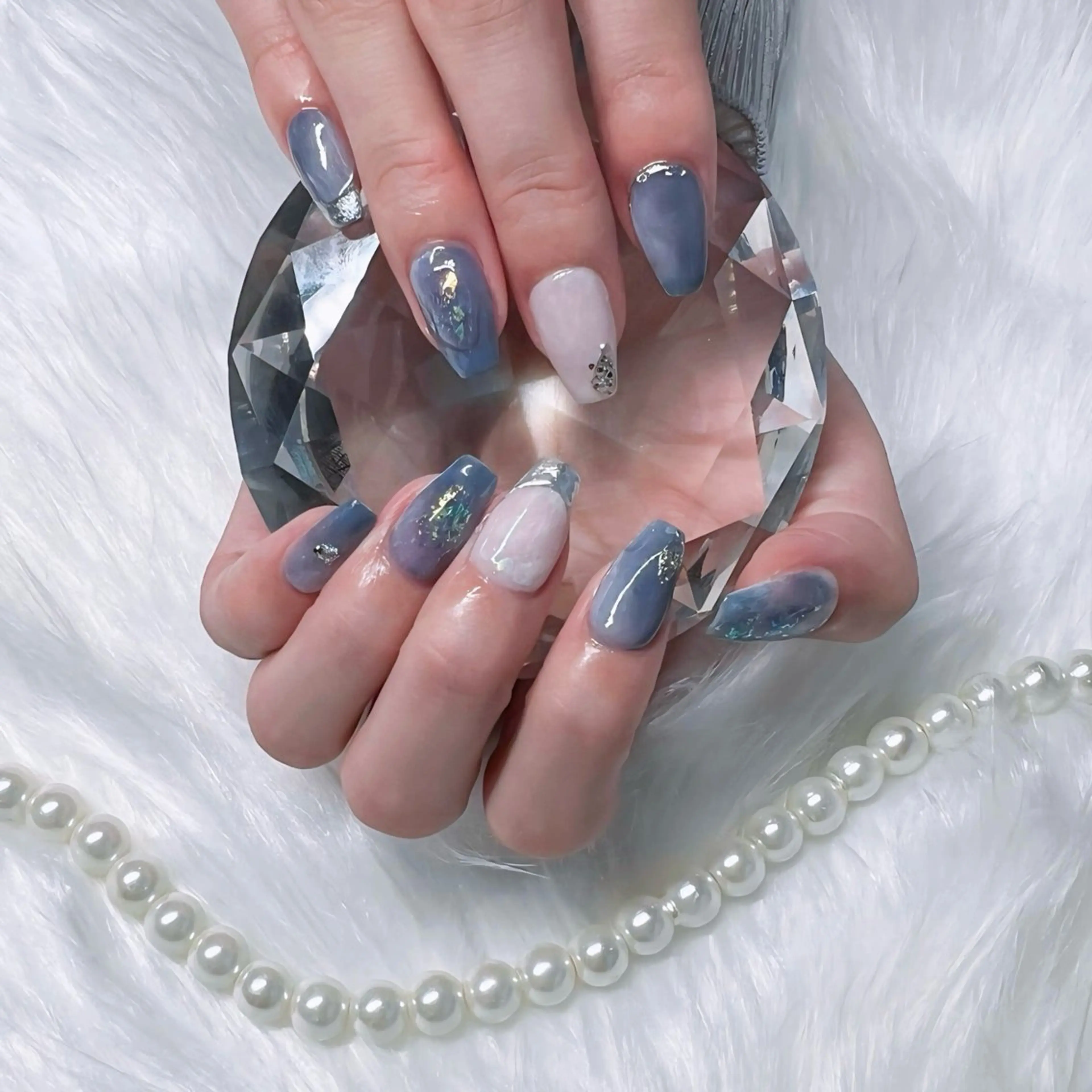 ネイル アートネイル 持ち込み ニュアンスネイル ハンドネイル Kobayashi Komugiのネイルデザイン