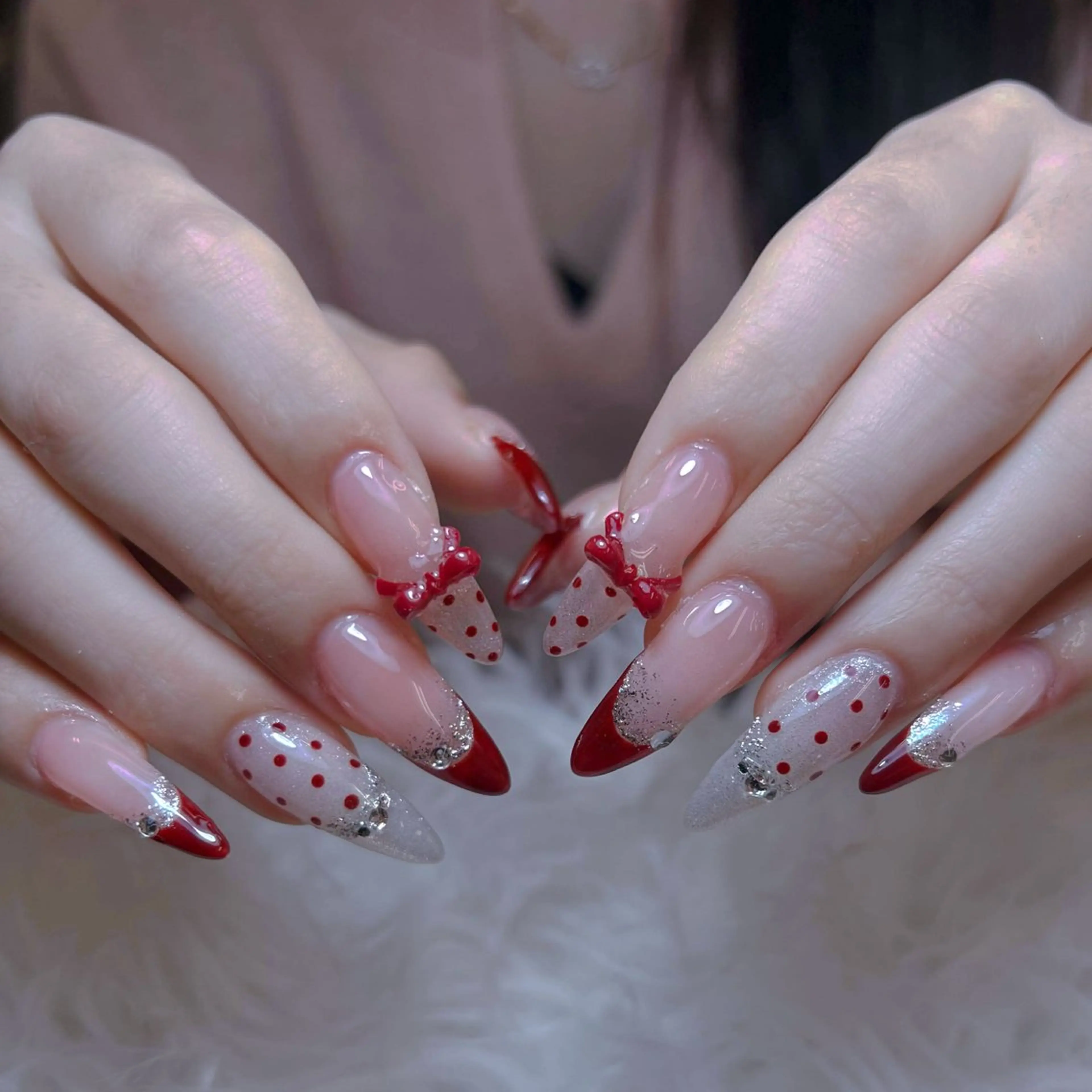 ネイル ハンドネイル ミン ゴテゴテネイルのネイルデザイン