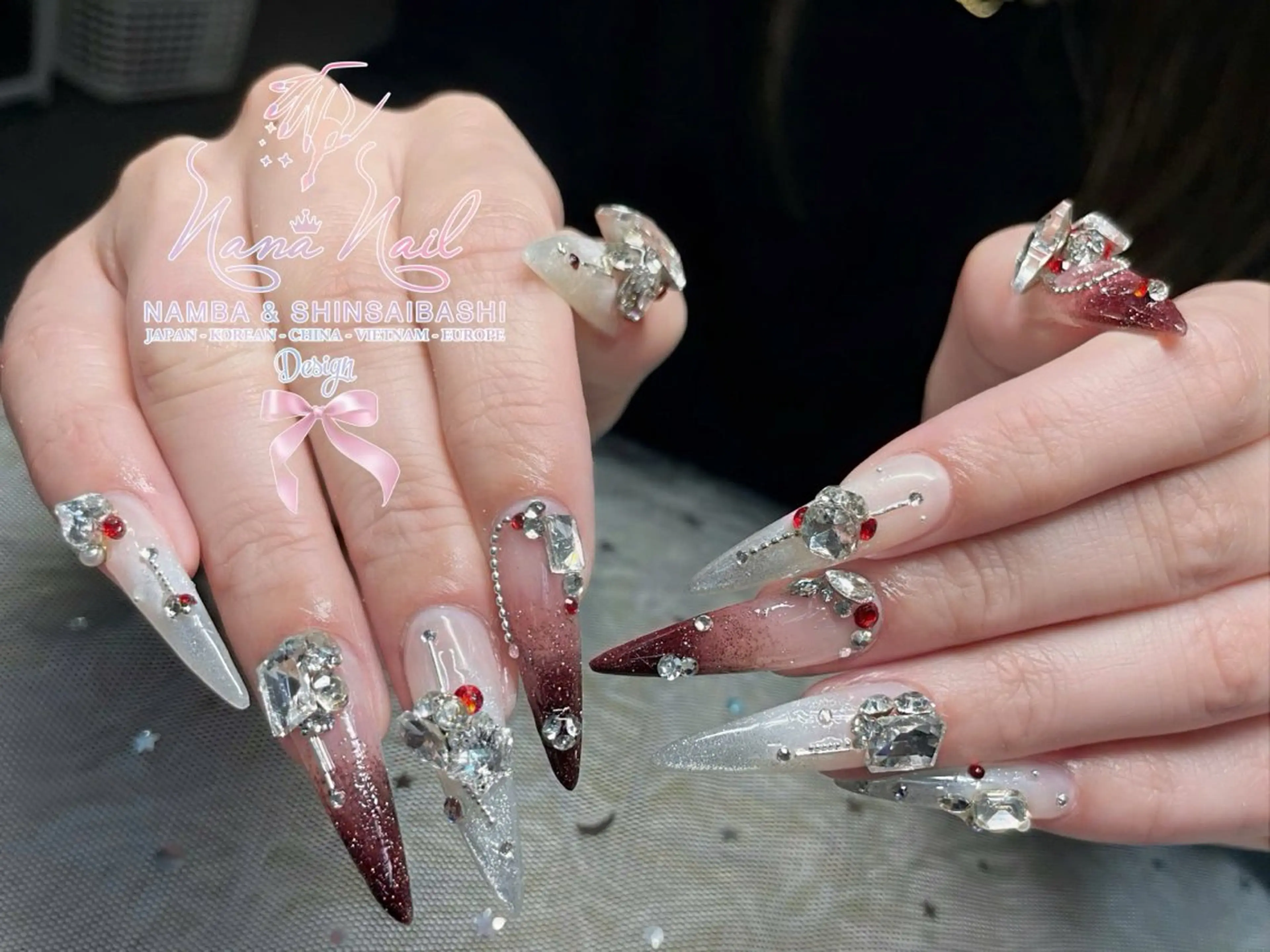 ネイル チークネイル 桜ネイル フラッシュネイル フットネイル ジェルネイル ハンドネイル 79LINA NAIL 心斎橋店所属・リナネイル アメ村心斎橋店のネイルデザイン