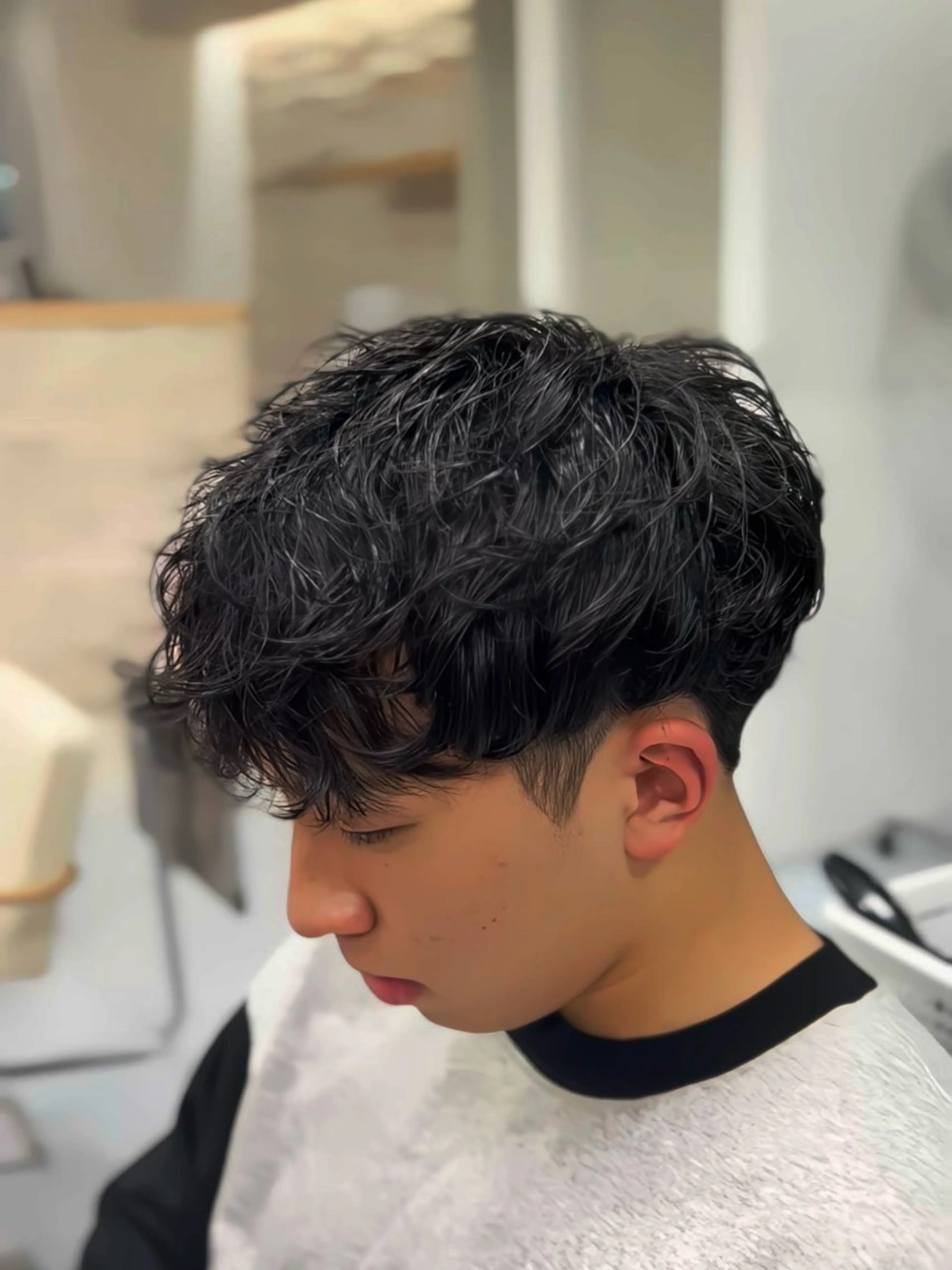 ショート パーマ メンズ メンズパーマ くせ毛 カット パーマ トリートメント 🔮メンズ縮毛矯正 毛流れパーマ💎竹永のヘアスタイル