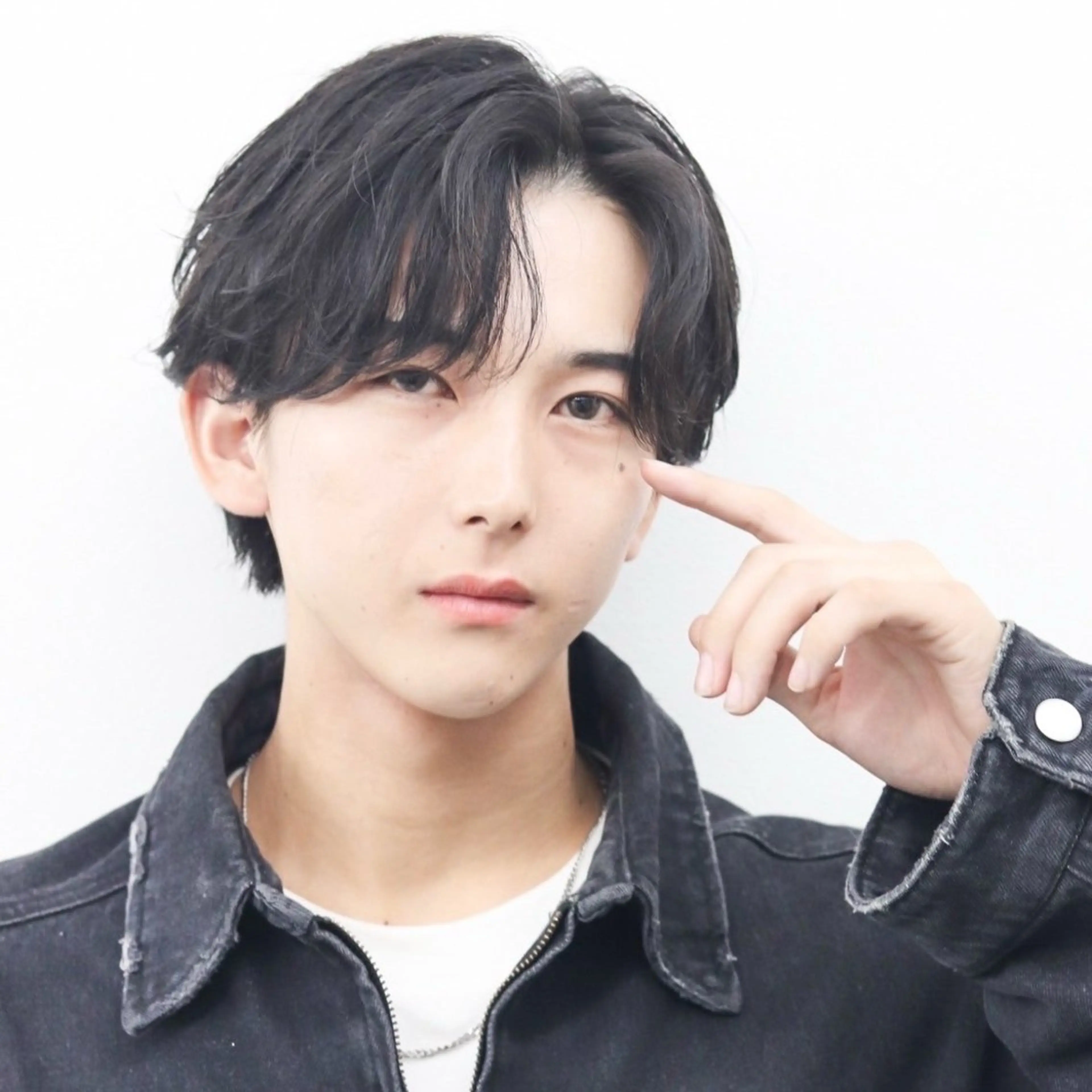 ミディアム カラー パーマ メンズ カット トリートメント シースルーマッシュ/ メンズ/KYOHEIのヘアスタイル