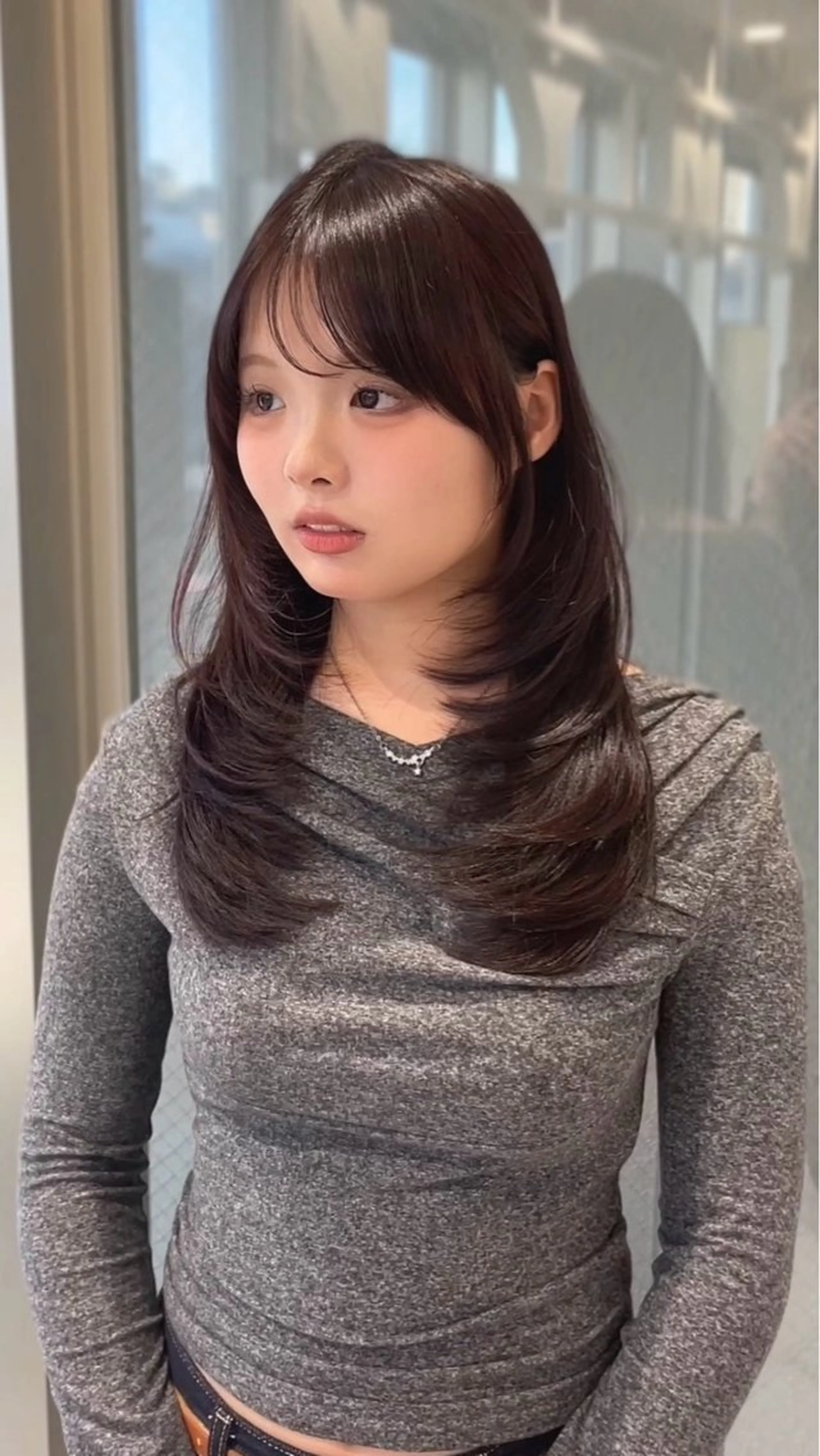 ロング レイヤーカット／ ハッシュカット/果恋のヘアスタイル