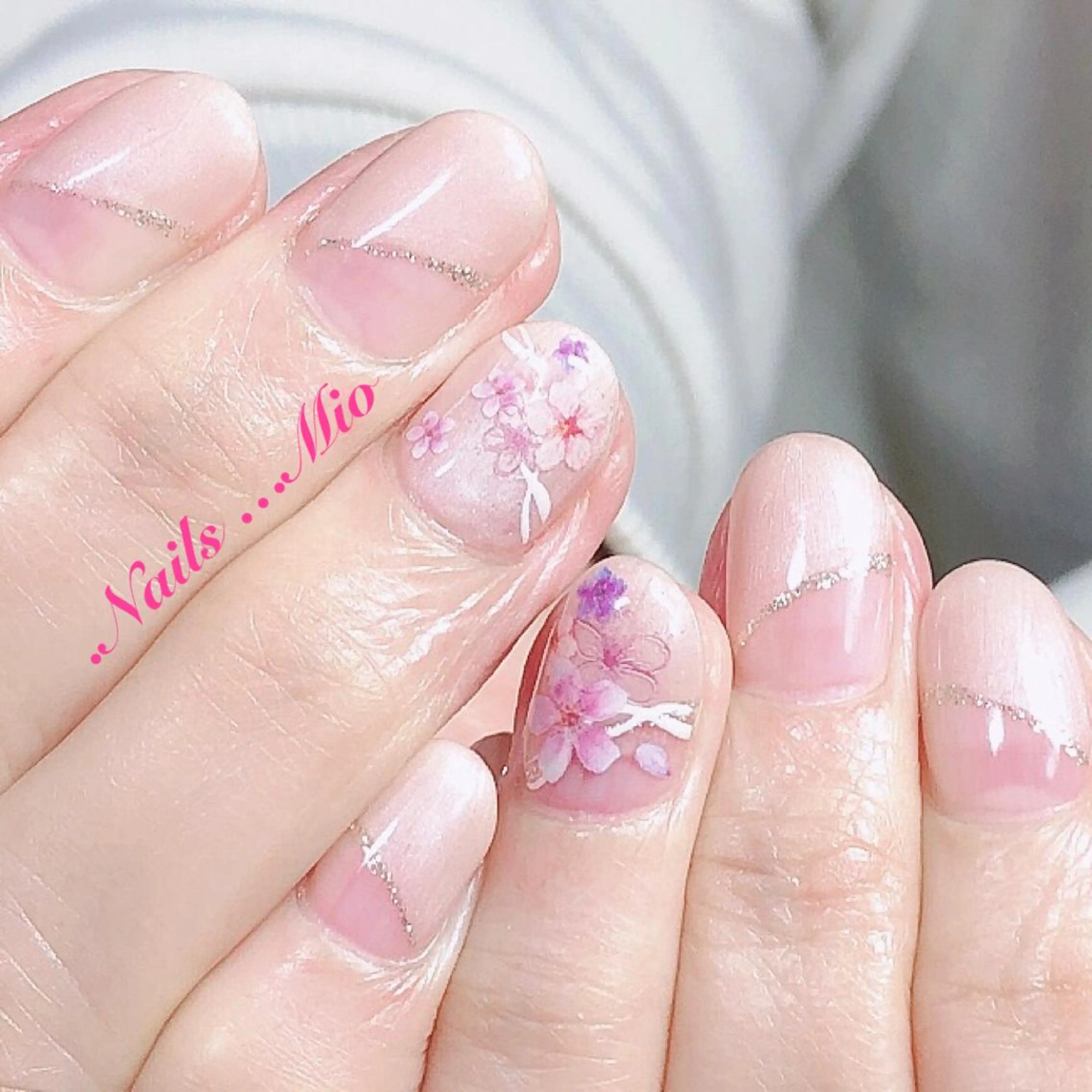 ネイル 桜ネイル .Nails Mio 赤羽西ネイルサロンのネイルデザイン