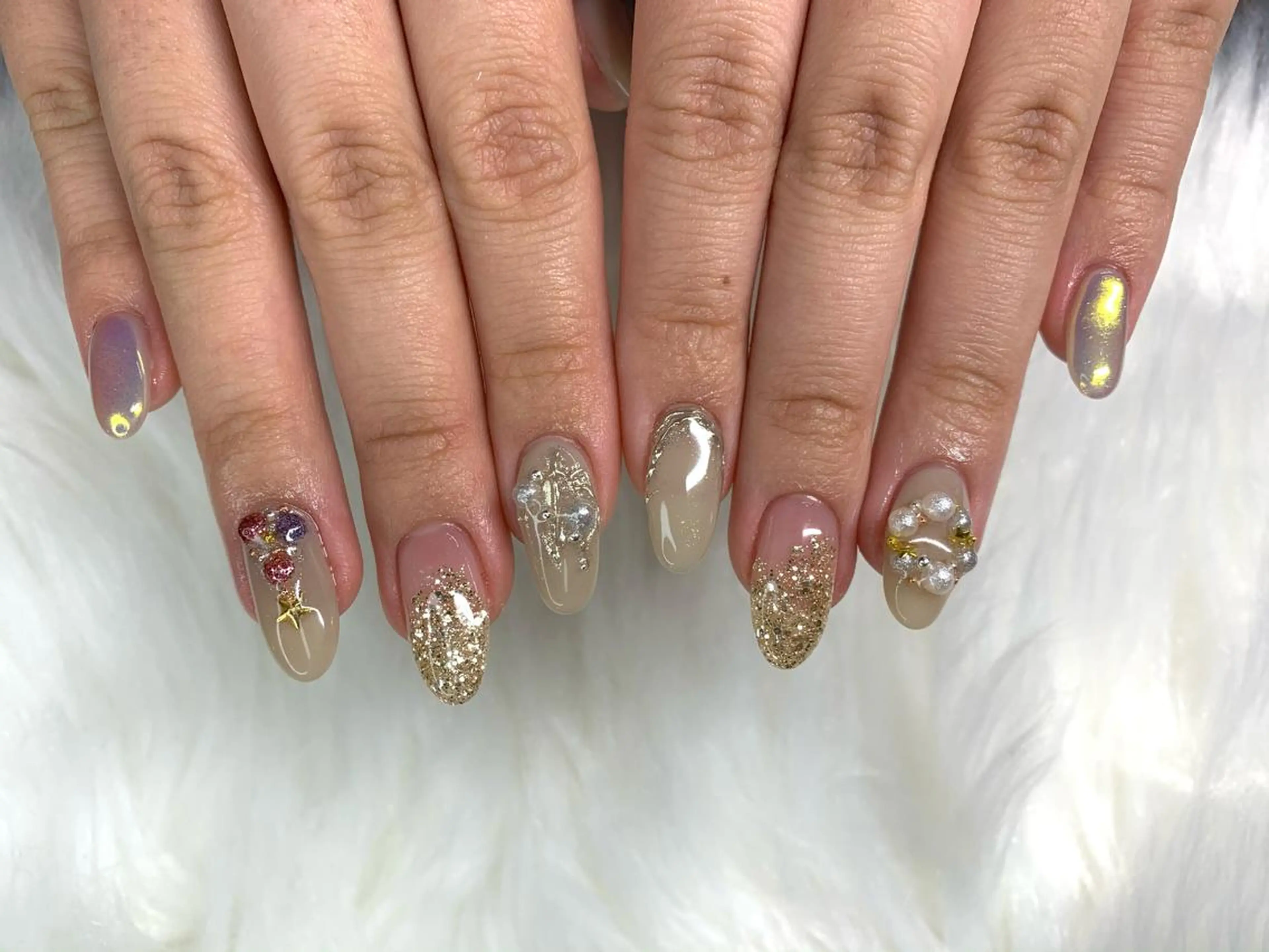 ネイル ニュアンスネイル aime 中崎町のネイルデザイン