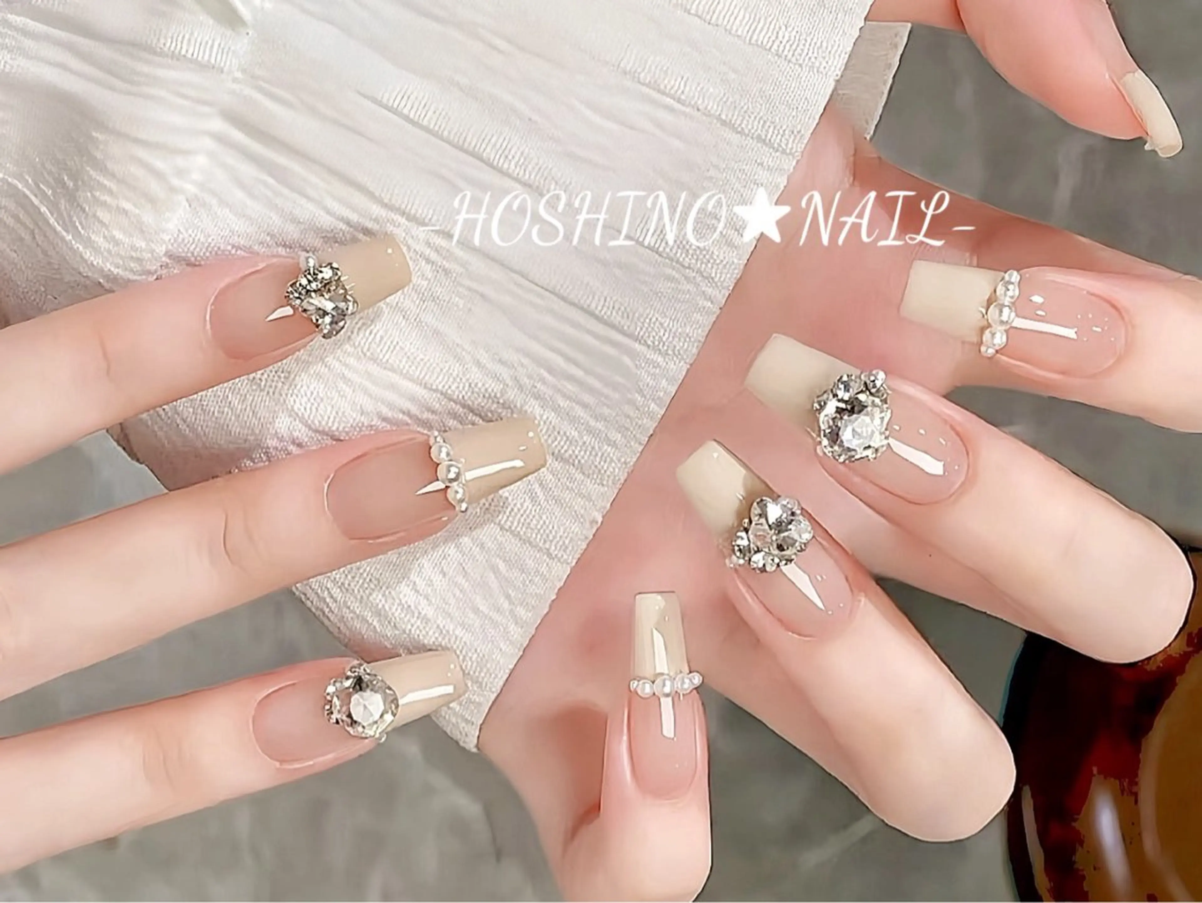 ネイル 長さ出し フットネイル フレンチネイル ジェルネイル 韓国ネイル ハンドネイル ★HOSHINO NAIL★新宿店のネイルデザイン