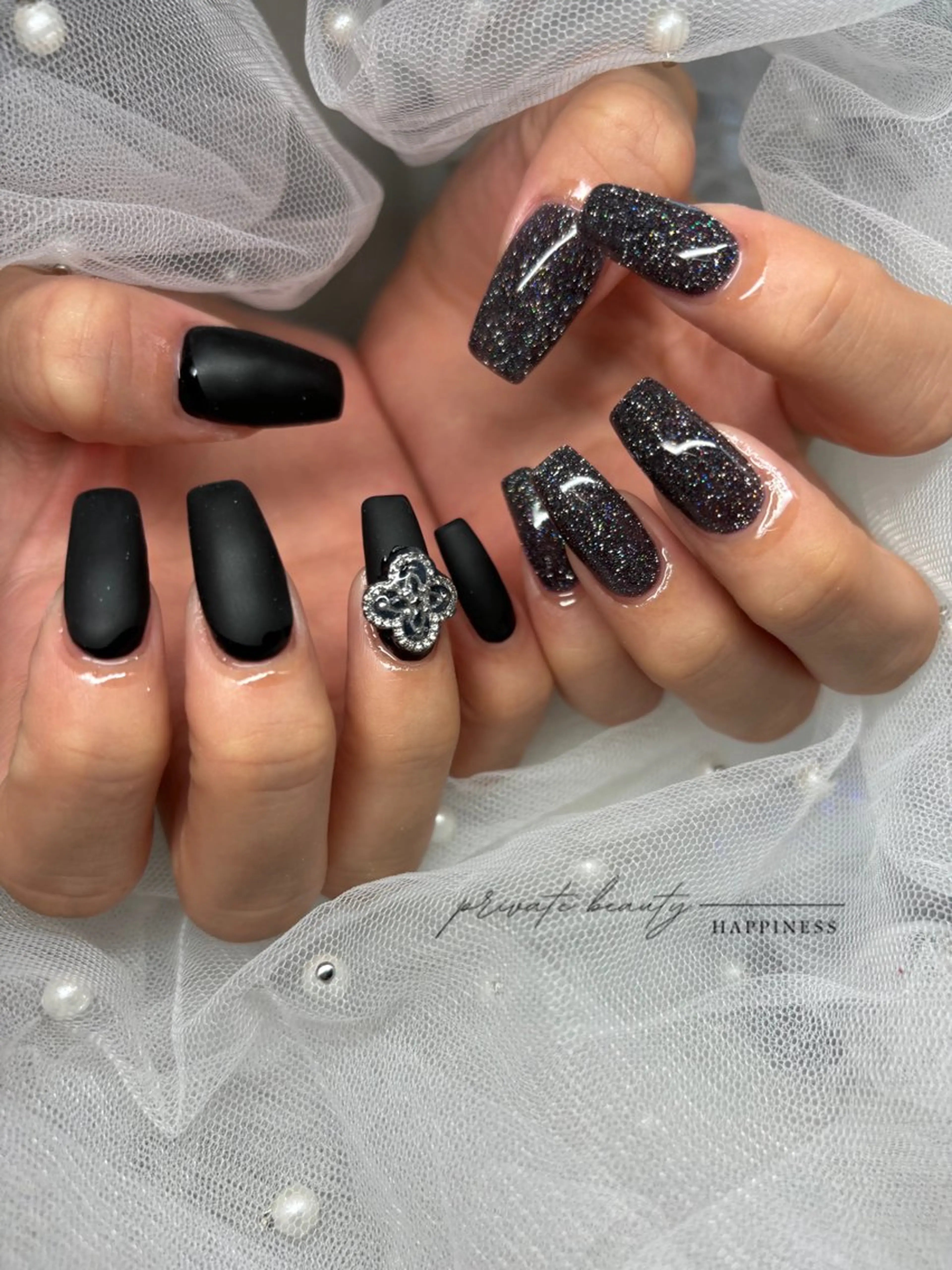 ネイル アートネイル フラッシュネイル ジェルネイル マットネイル スカルプネイル happiness nailのネイルデザイン