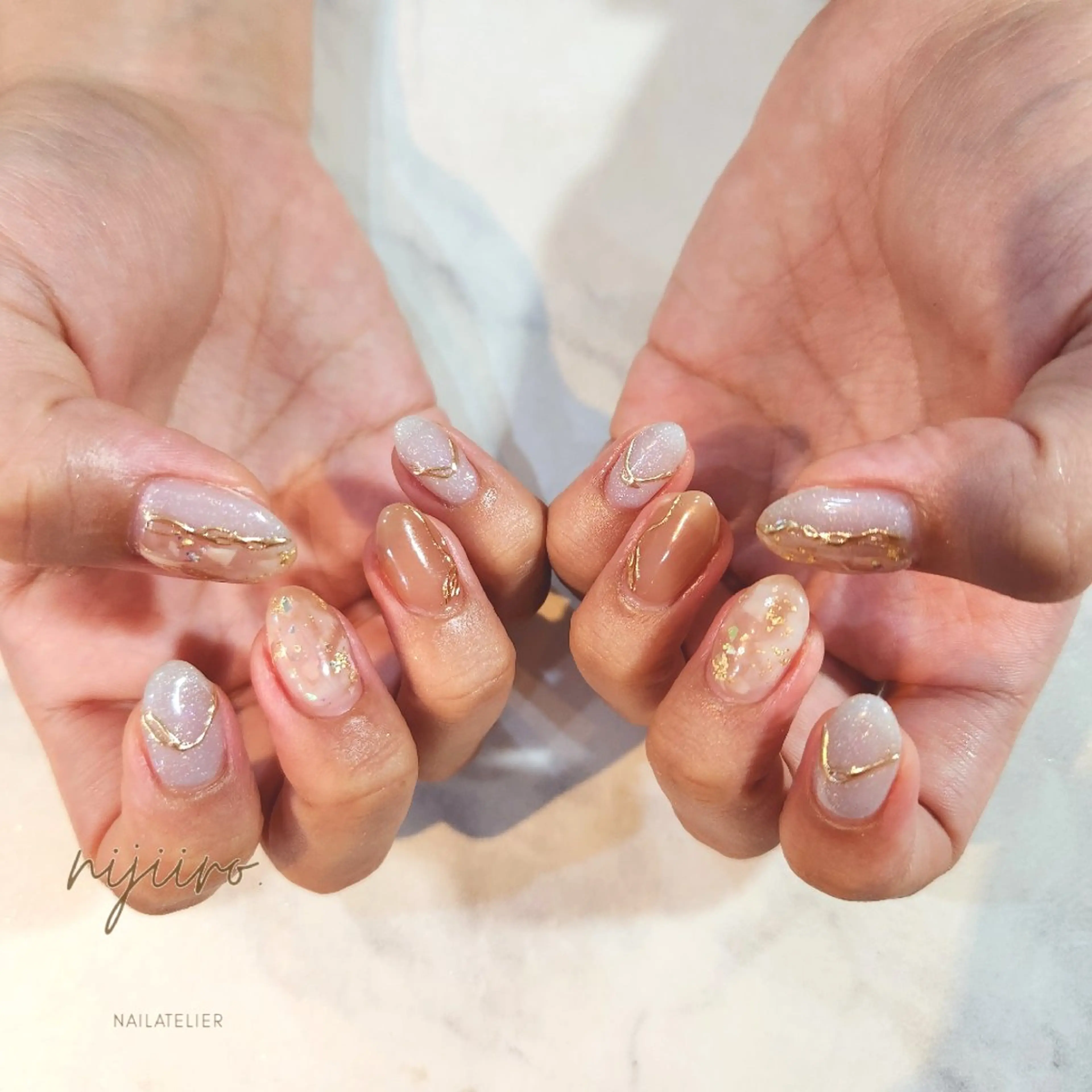 ネイル ハンドネイル nailatelier nijiiro.所属・nijiiro🌈 サトウのネイルデザイン