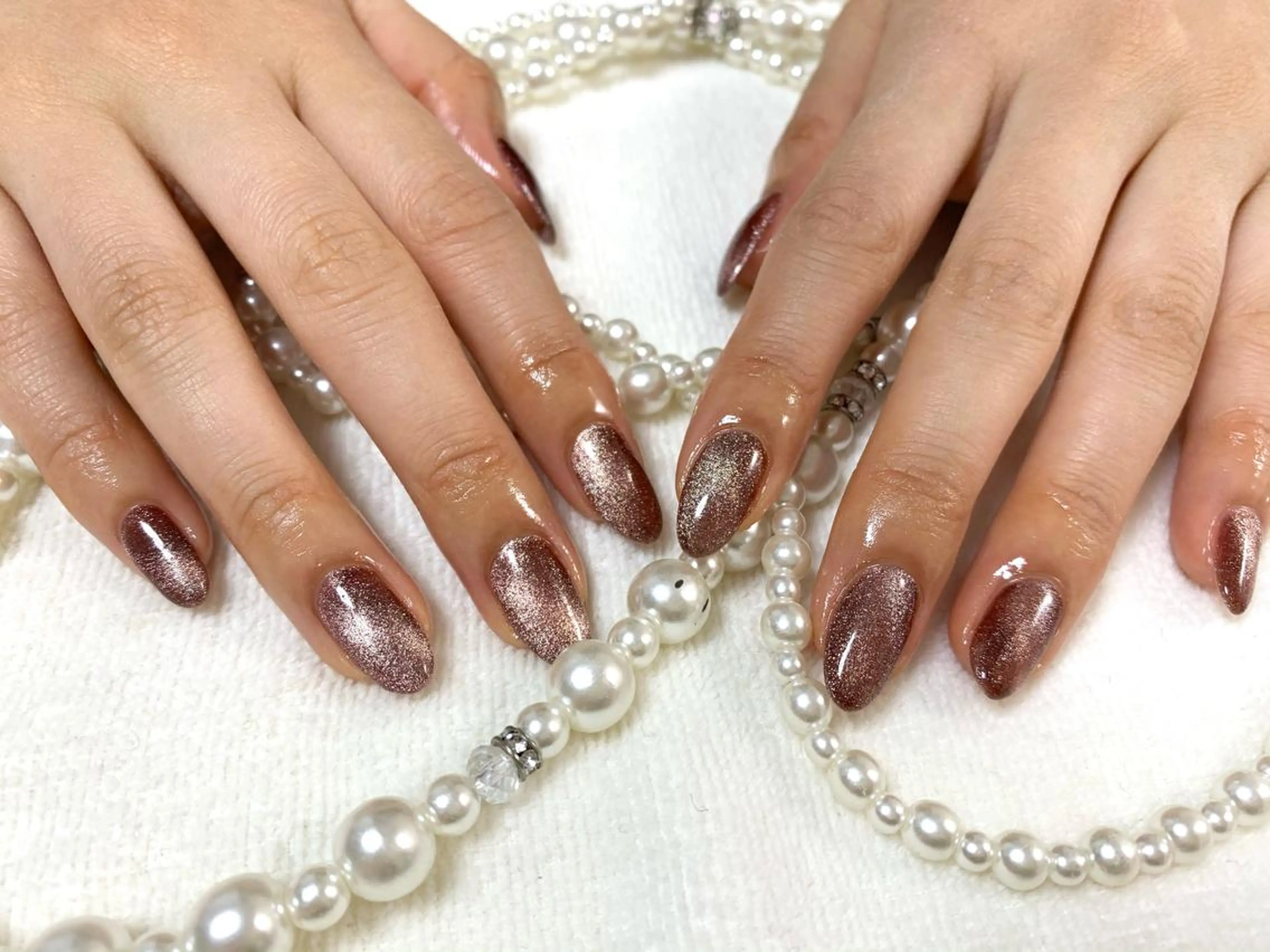 ネイル マグネットネイル ハンドネイル 手塚 里奈のネイルデザイン