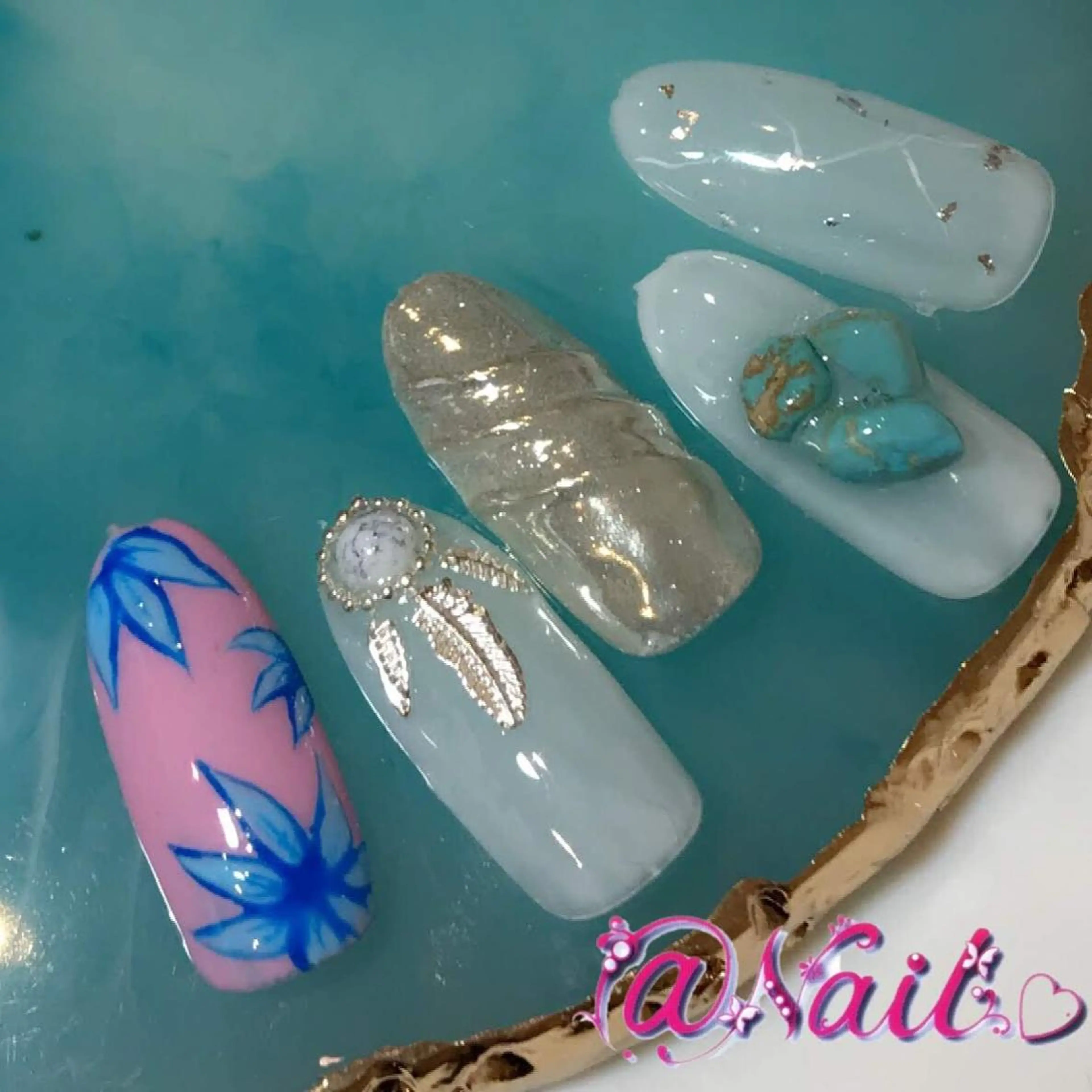 ネイル ネイルチップ 小尾 栞のネイルデザイン