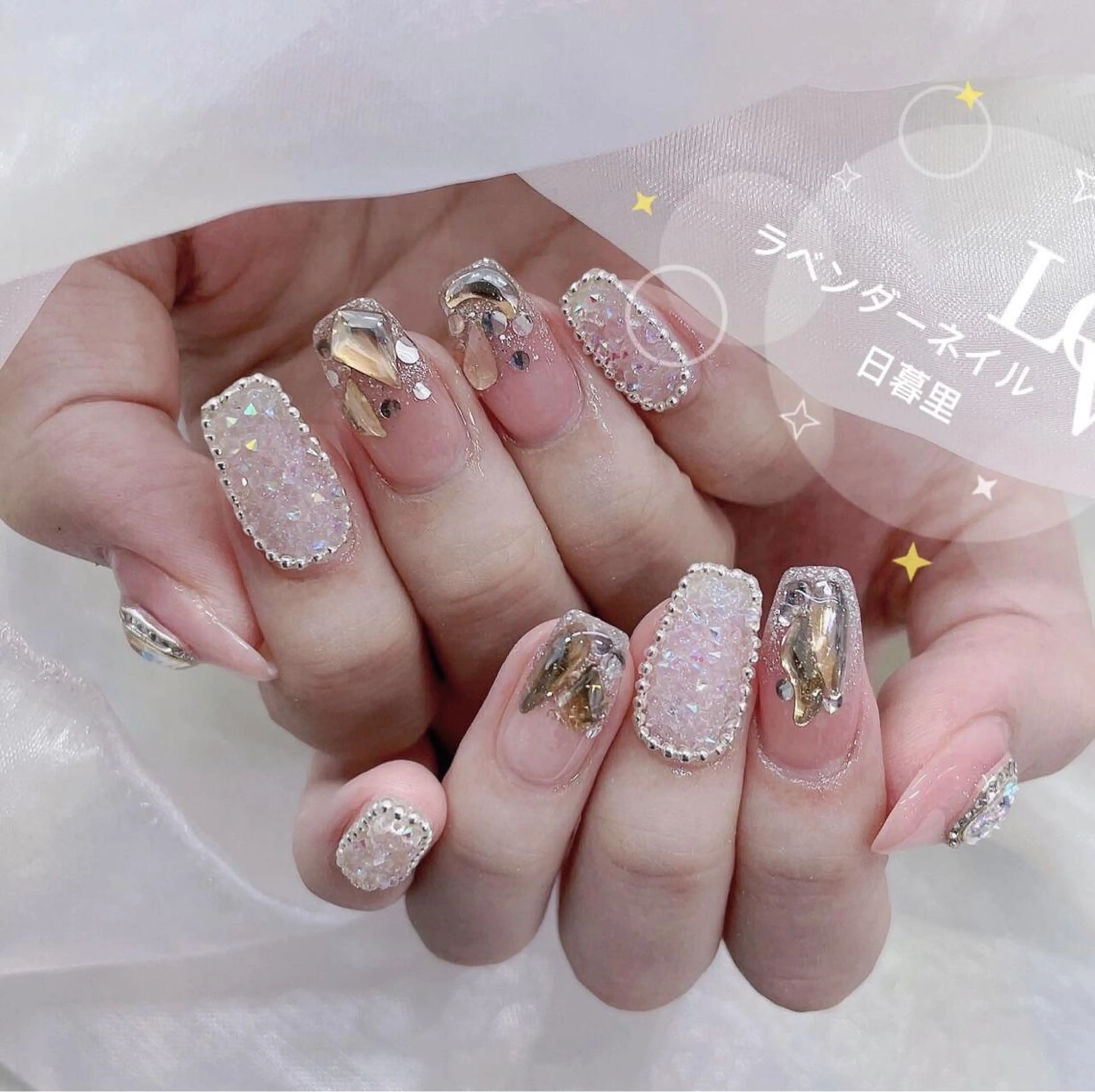 ネイル ハンドネイル ラベンダーネイルサロン所属・日暮里♡研修生 チクさん（一同）のネイルデザイン