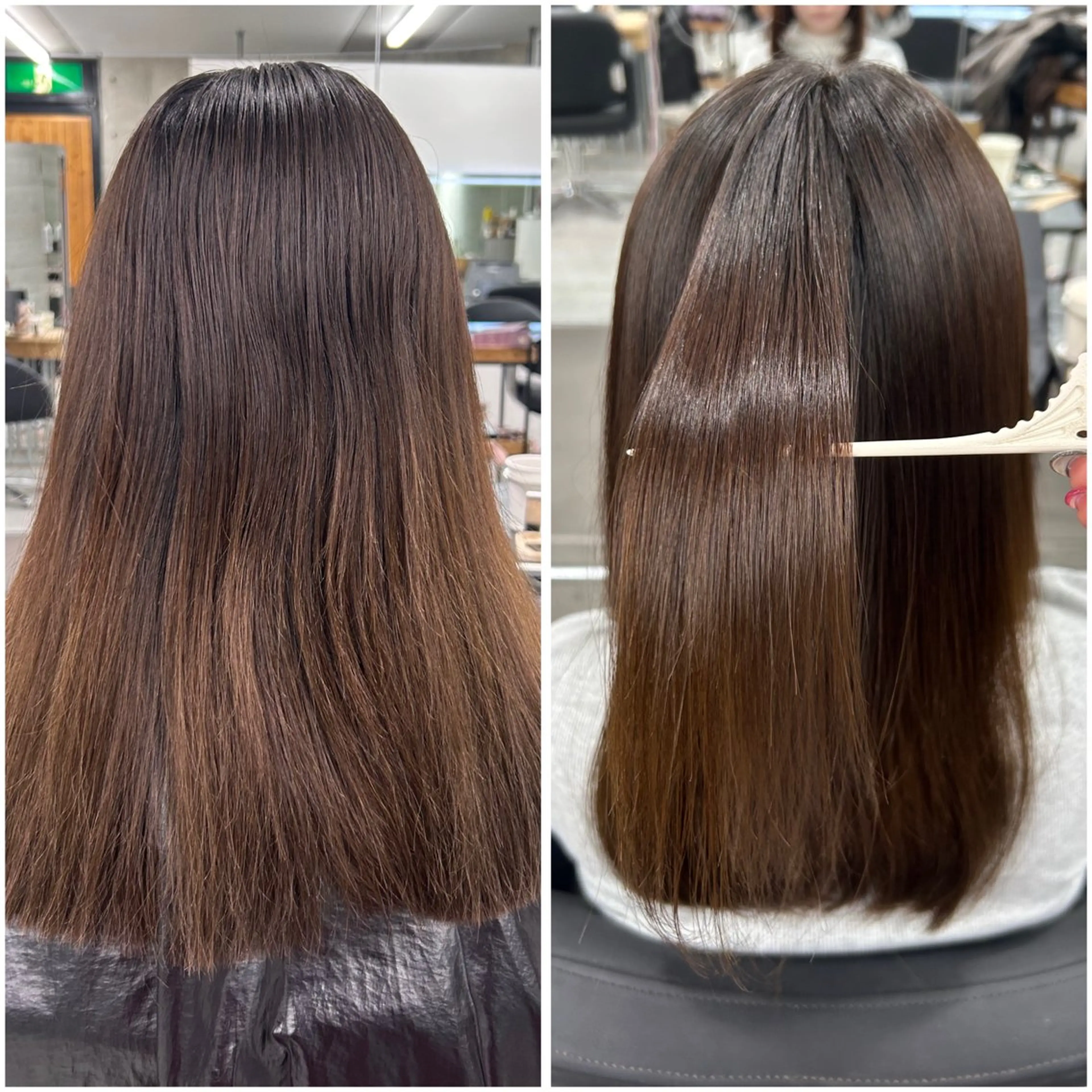 セミロング 髪質改善 縮毛矯正 縮毛矯正 welring所属・Aoba 🫧艶ハイトーン🫧のヘアスタイル