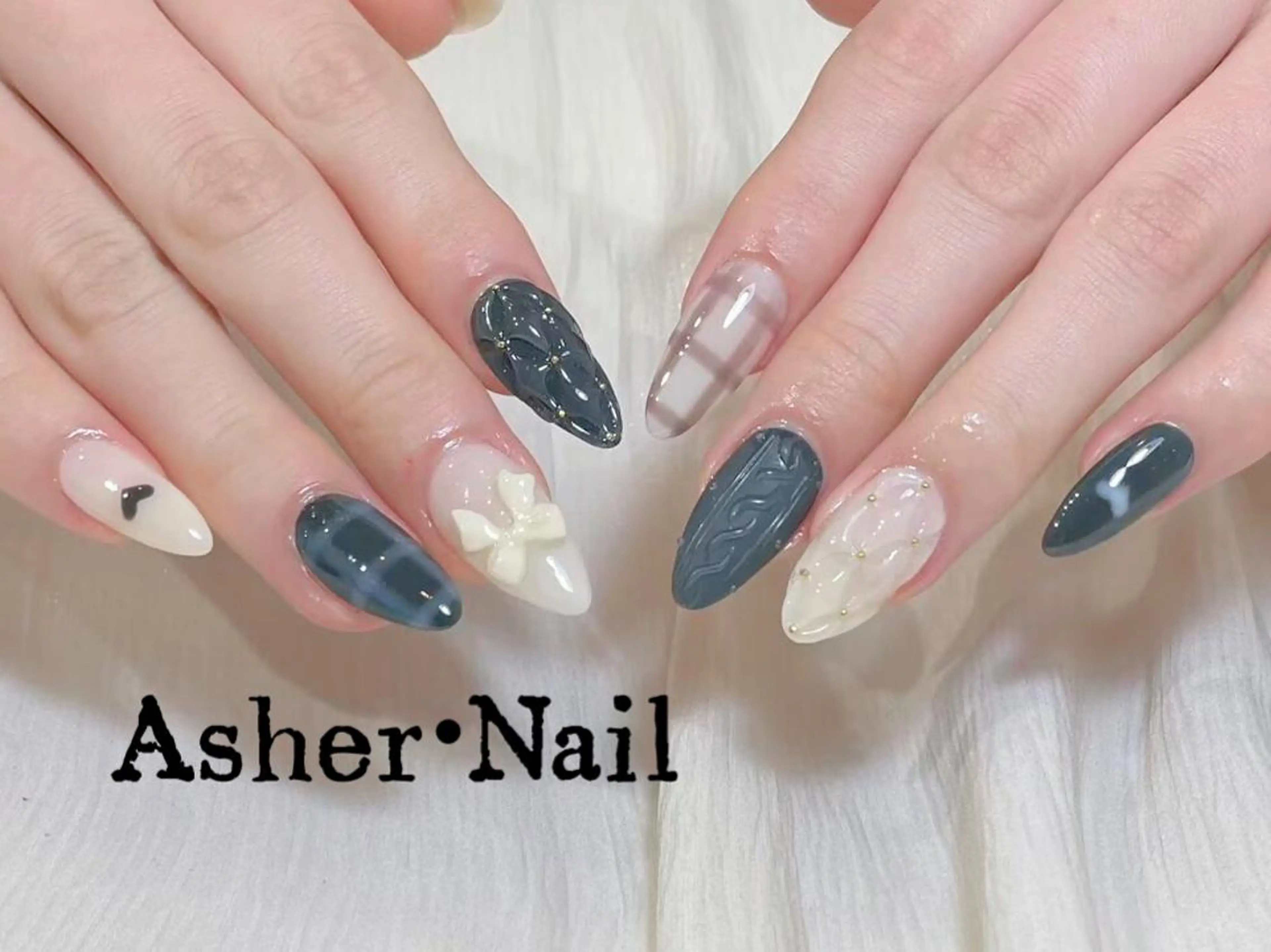 ネイル ハンドネイル ハンドケア Asher-Yuki 🍁のネイルデザイン