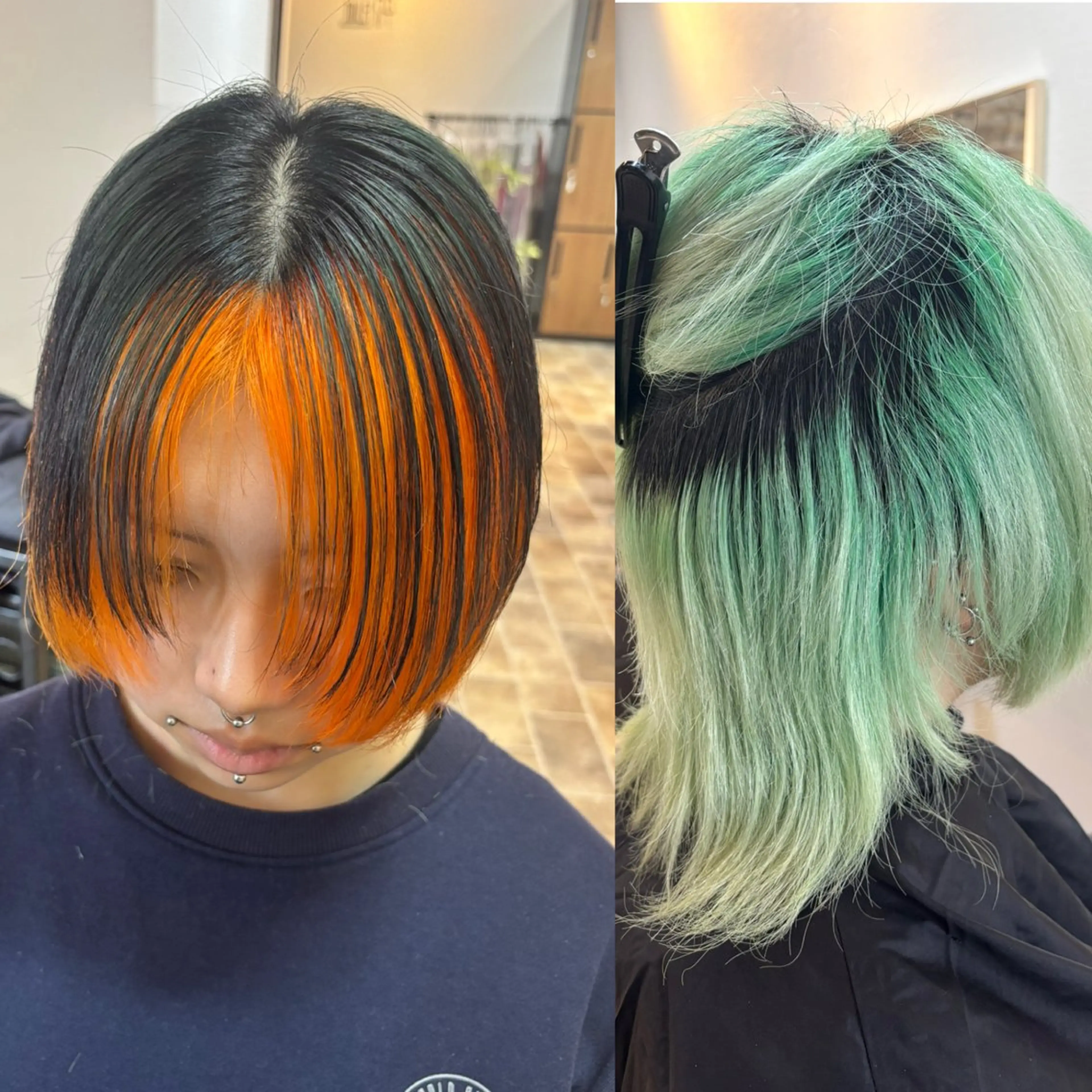 ショート カラー ヘアカラー&縮毛矯正 STAR☆RIVERのヘアスタイル