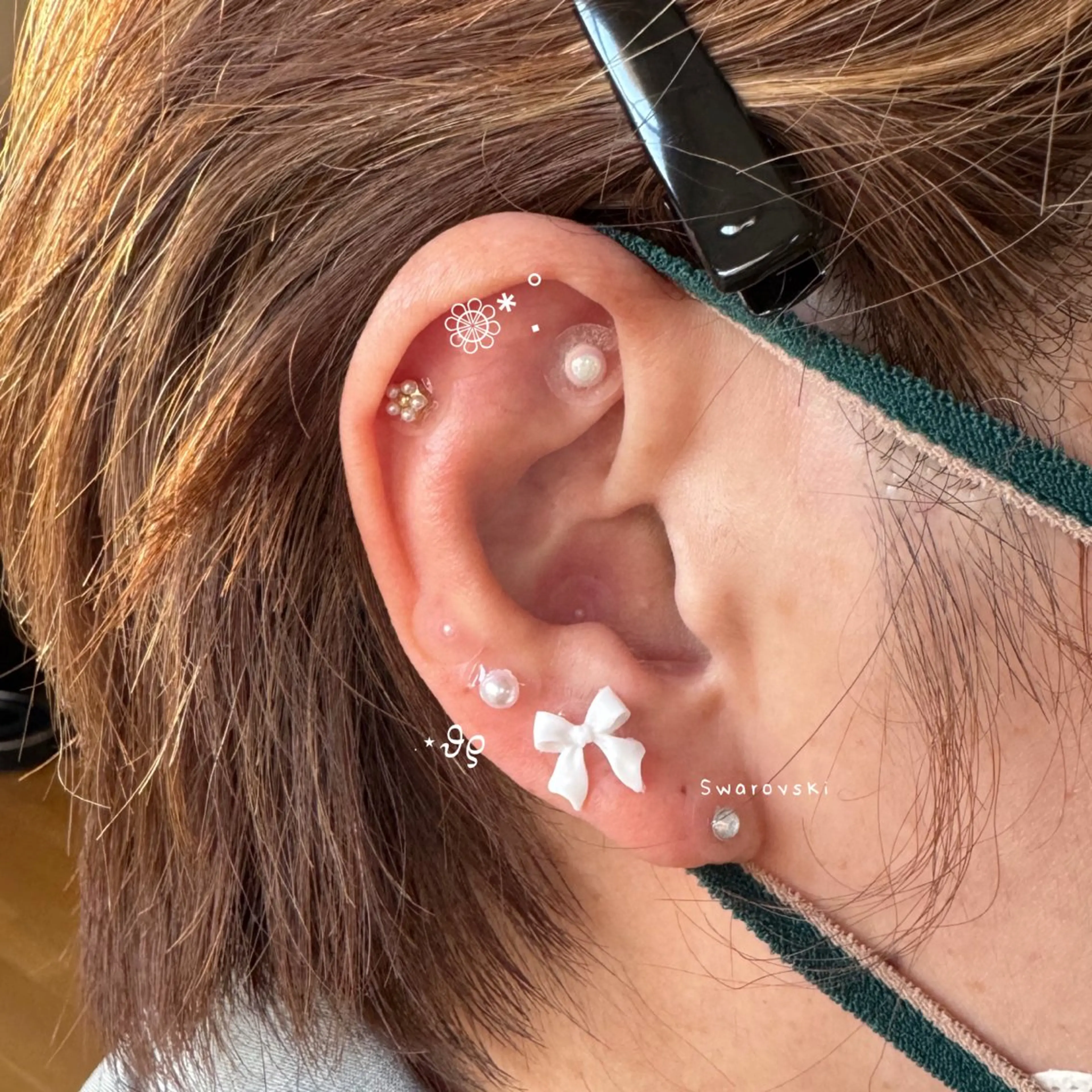 【耳ツボジュエリー】付け放題👂🏻"♡の写真