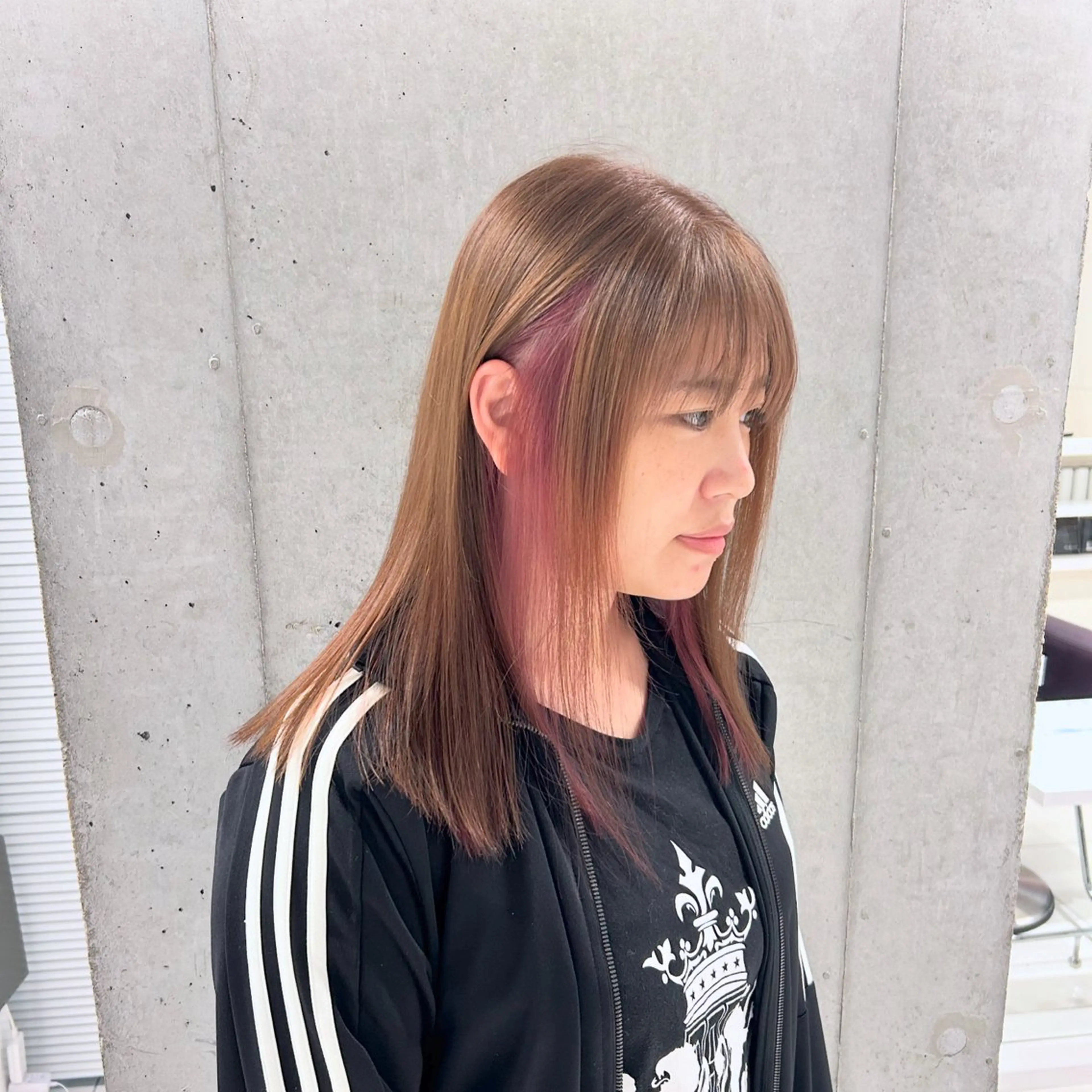 インナーカラー＋全体カラーの写真