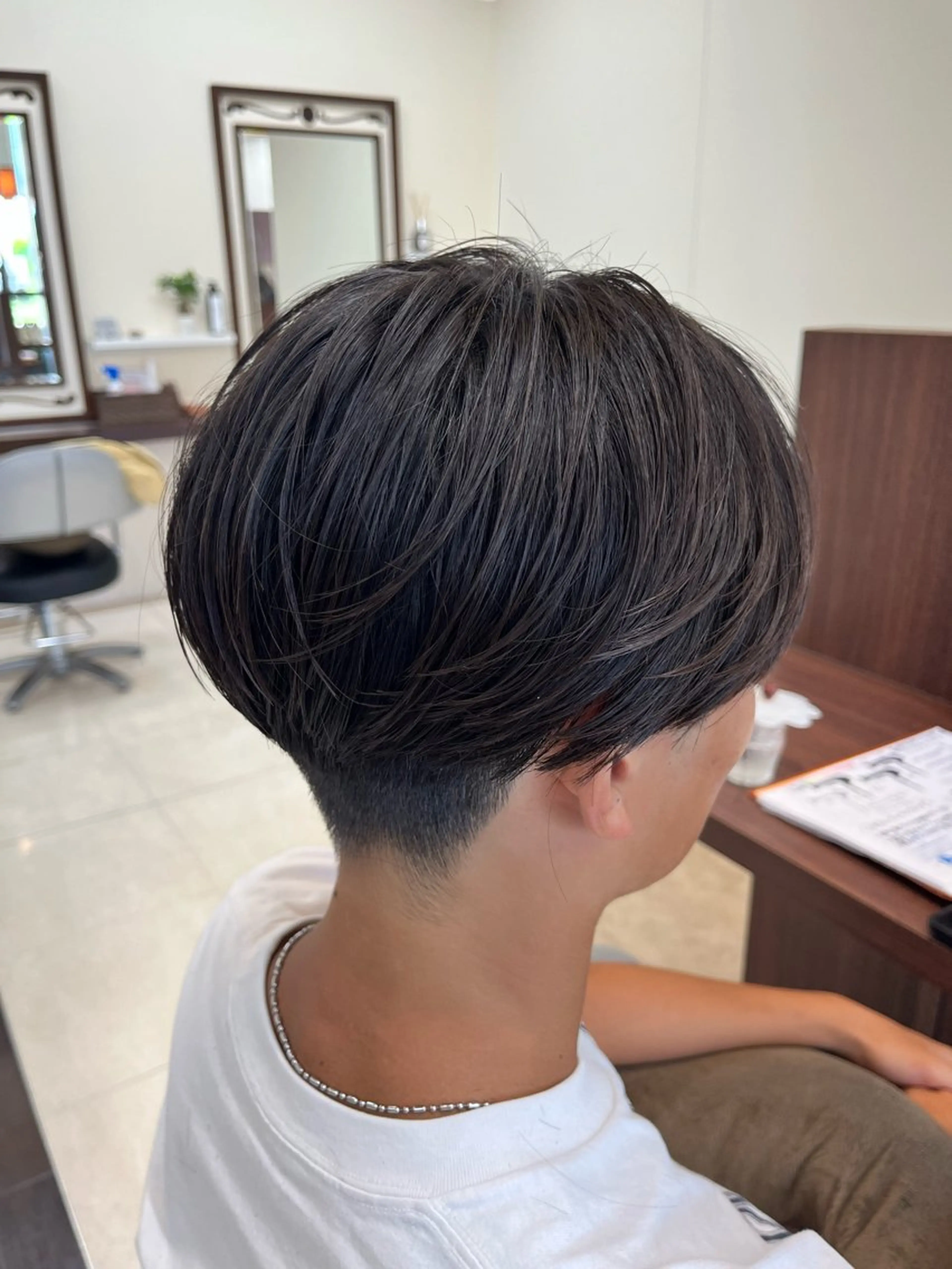 ショート パーマ メンズ マッシュ メンズパーマ シースルーマッシュ ニュアンスパーマ AROH  men's cut&men's perm 船橋店所属・🧊メンズ特化🧊 高木航希のヘアスタイル