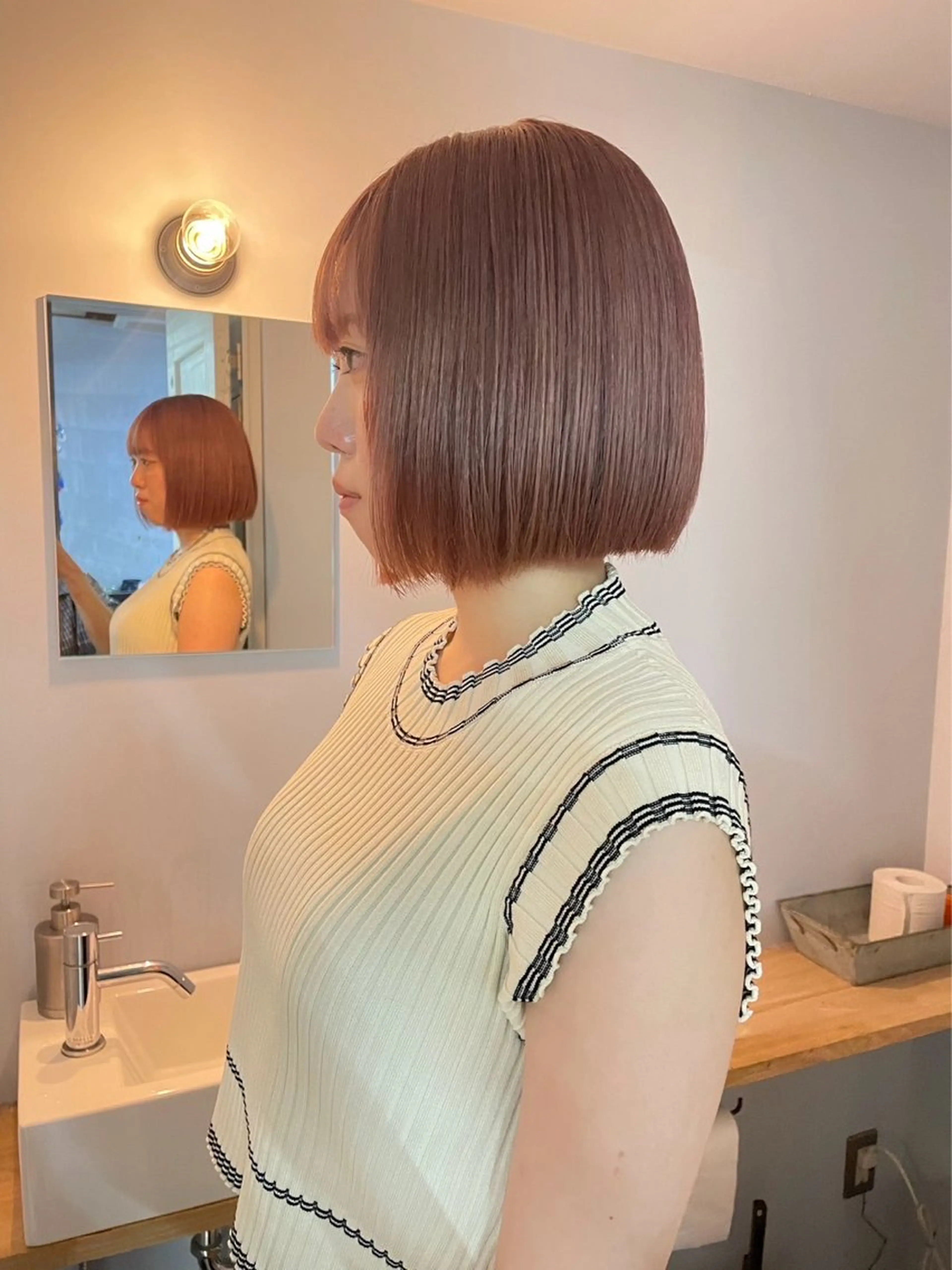 ショート カラー ヘアカラー カットモデル/ ハイトーン/ゆうあのヘアスタイル