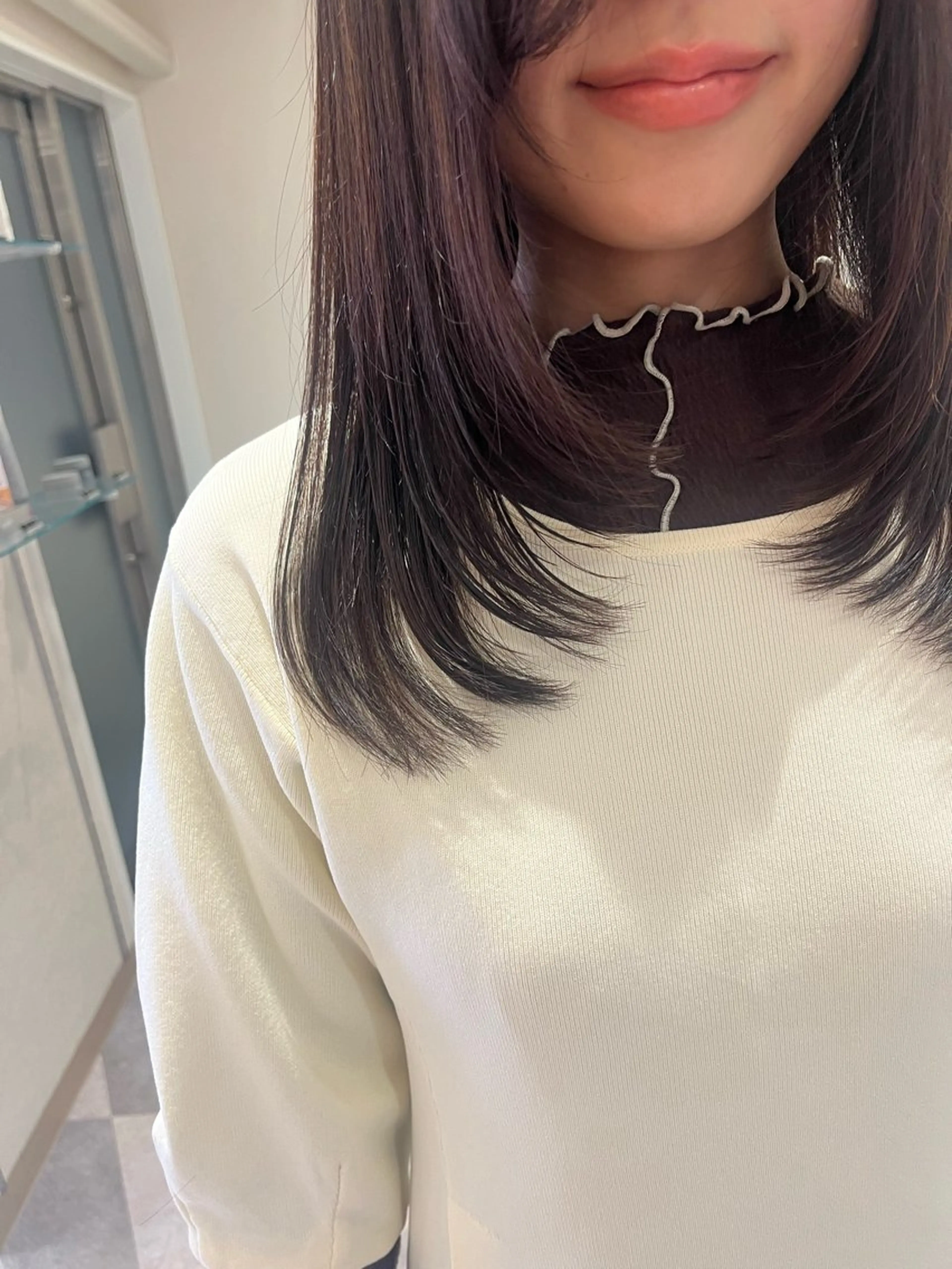 ロング レイヤーカット hair design emii.所属・河野 未空のヘアスタイル