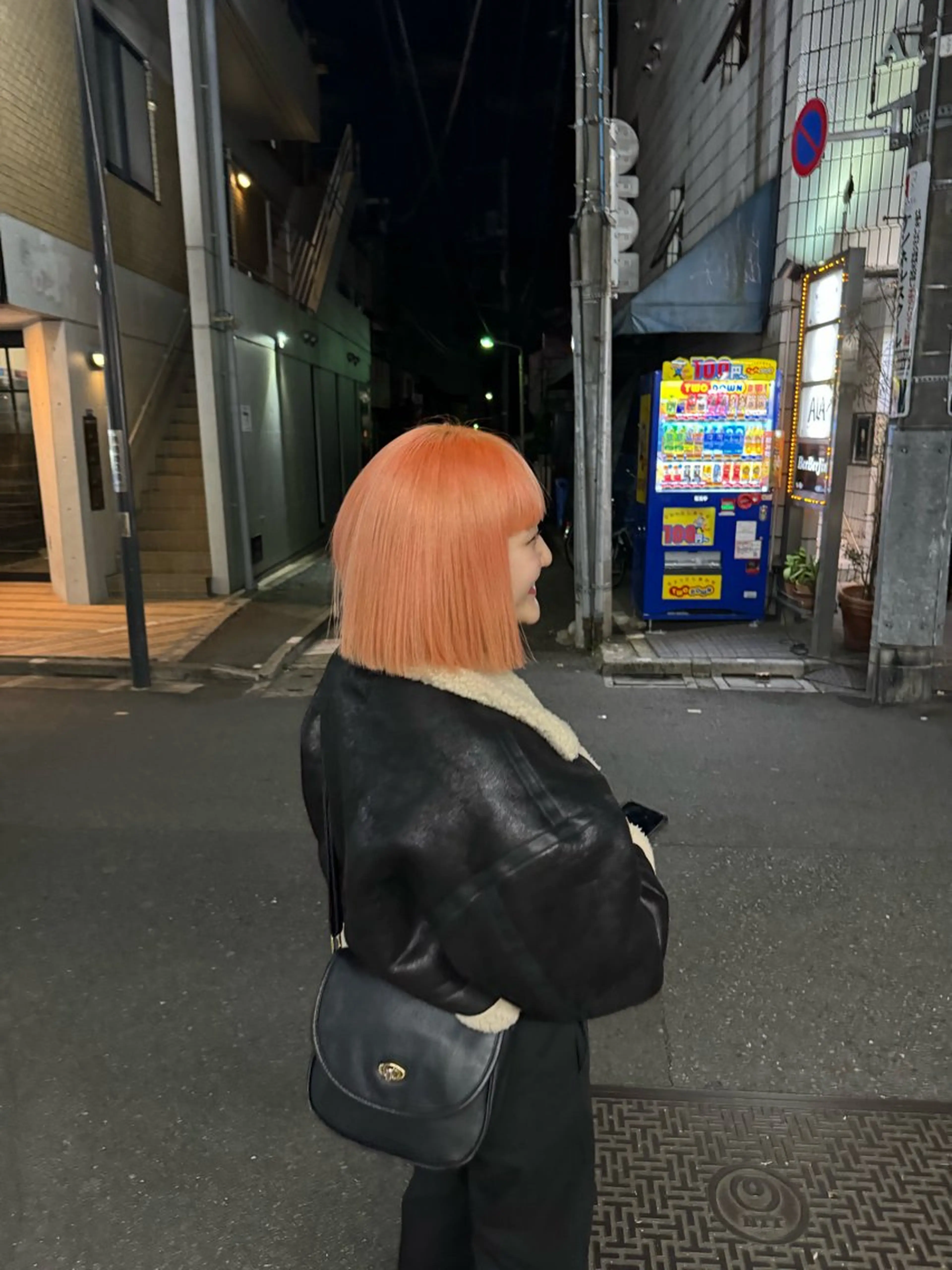 ミディアム カラー オレンジ ヘアカラー ブリーチカラーモデル 募集中/ リョウスケのヘアスタイル