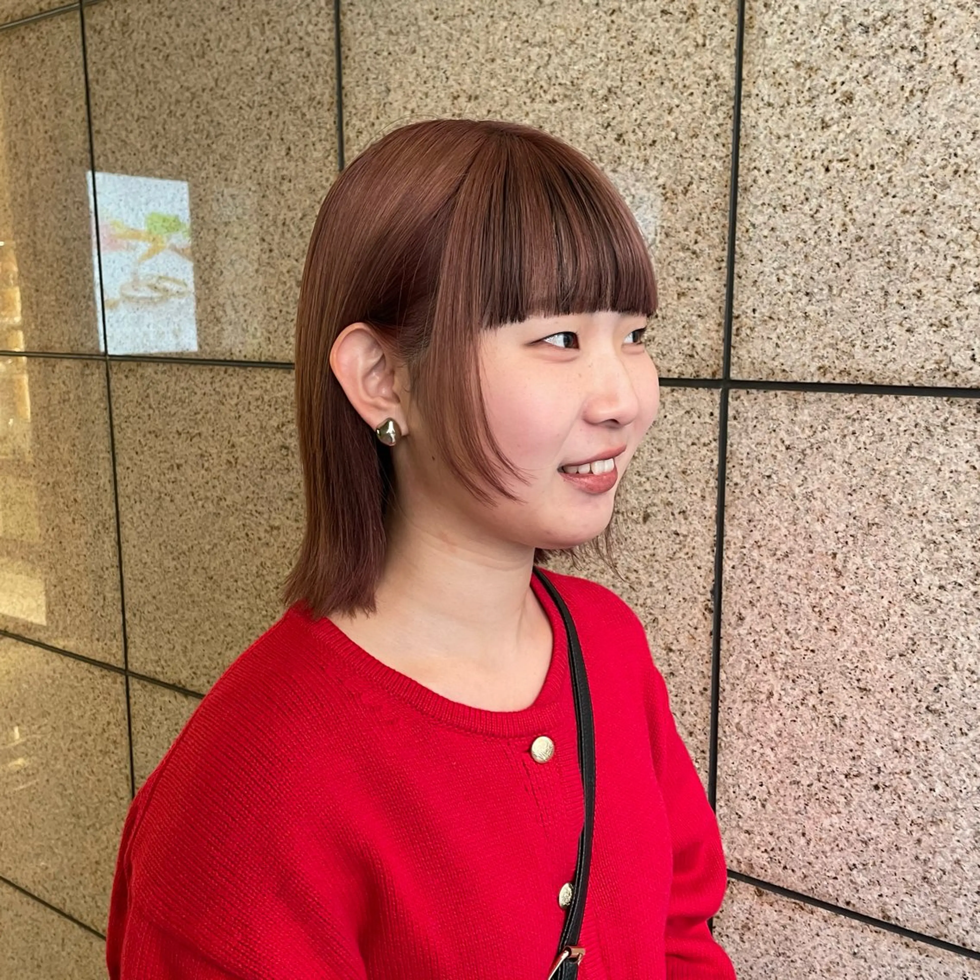 ミディアム カラー 田口 花葉のヘアスタイル