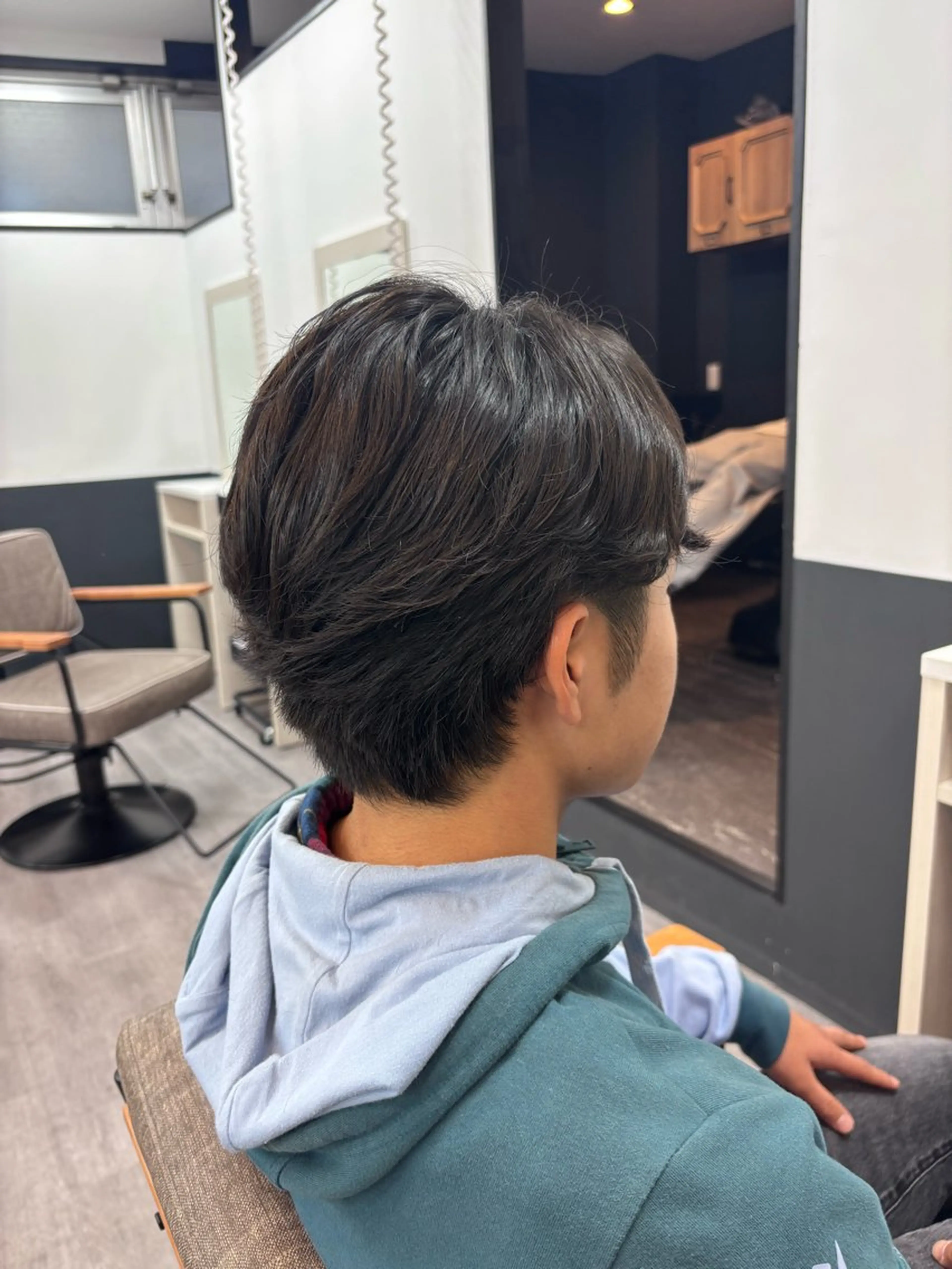 メンズ カット パーマ パつっとボブ 🌸みおのヘアスタイル