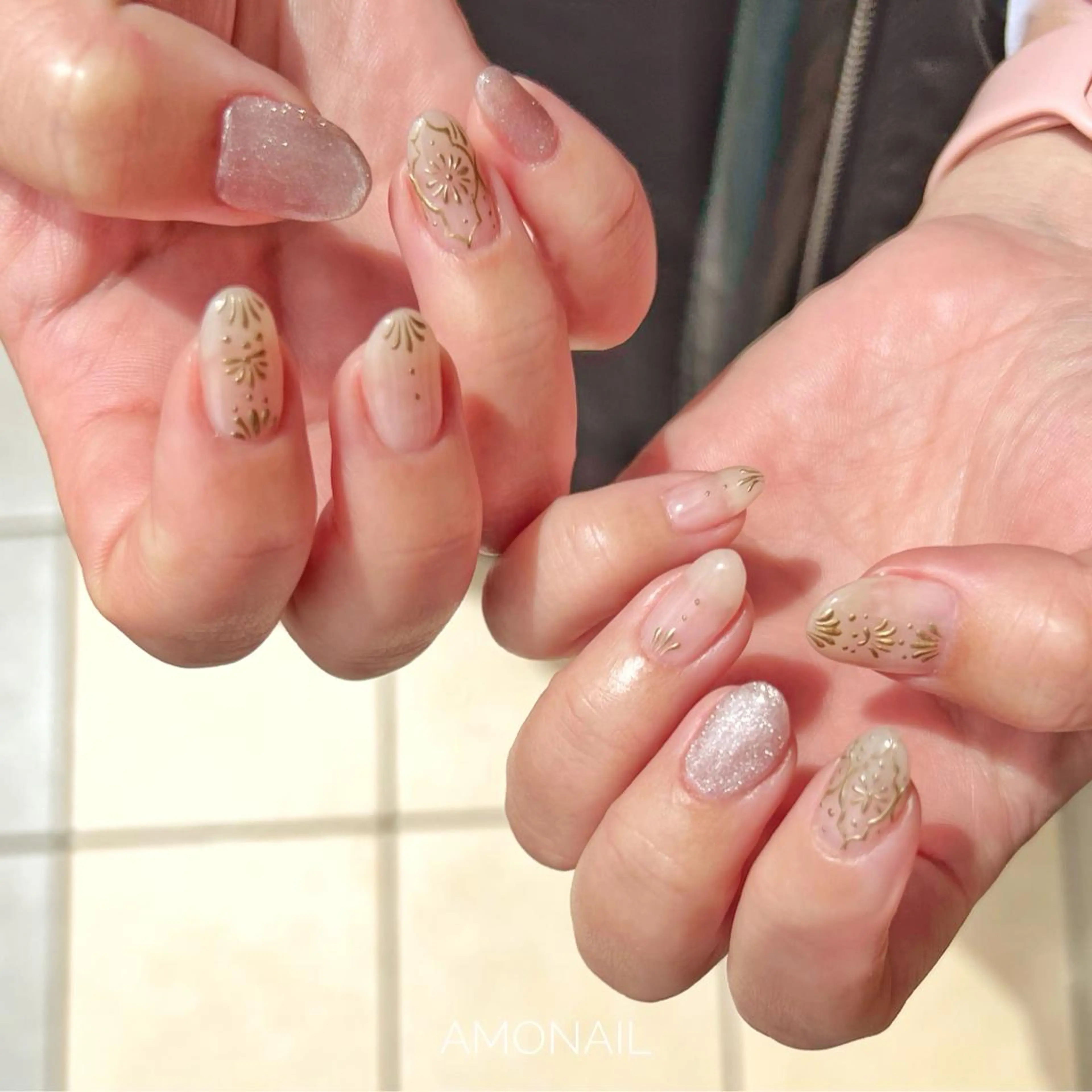 ネイル アートネイル フットネイル ニュアンスネイル ピスタチオネイル 唐笠 祥子のその他イメージ