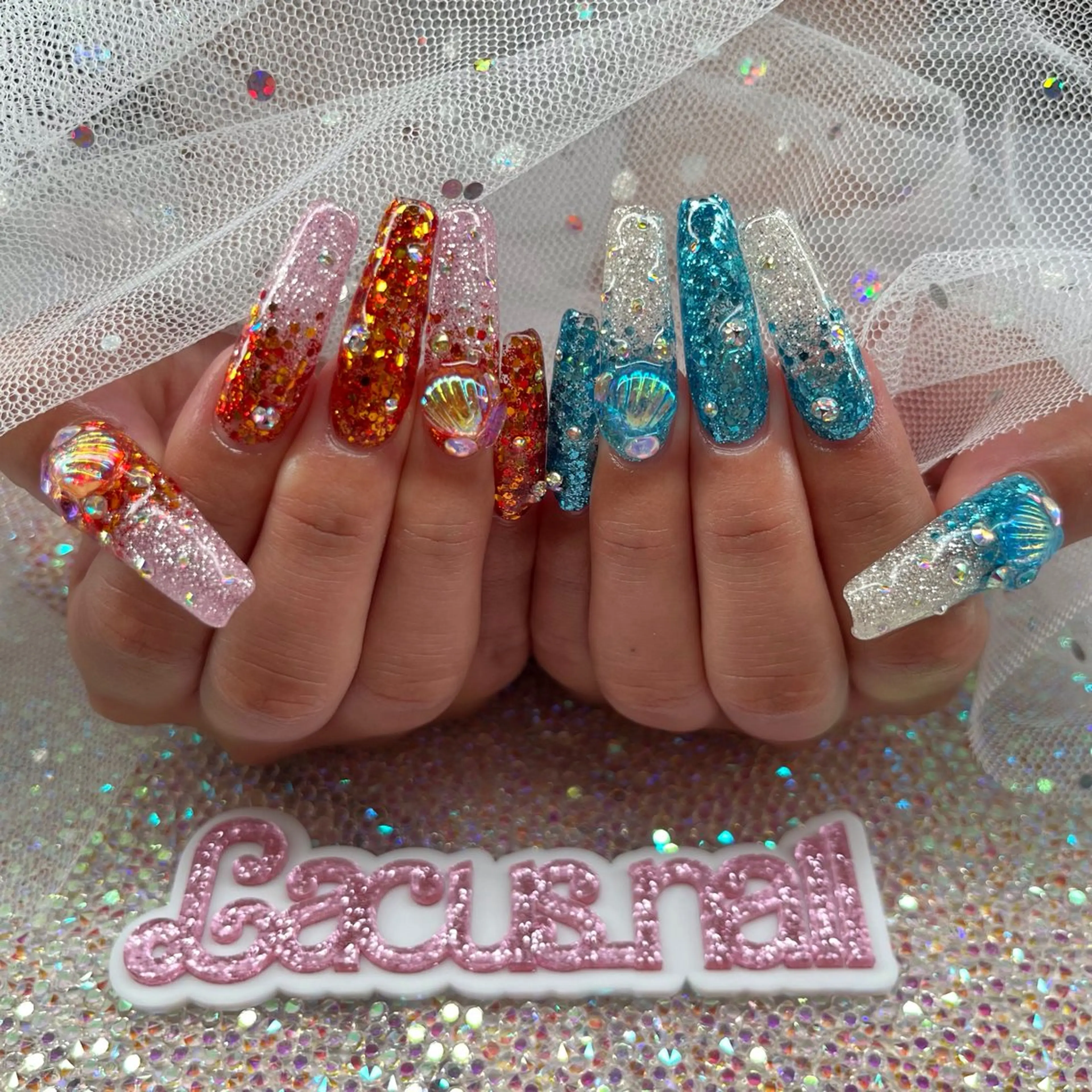 ネイル アートネイル スカルプネイル Nail Salon Lacusのネイルデザイン